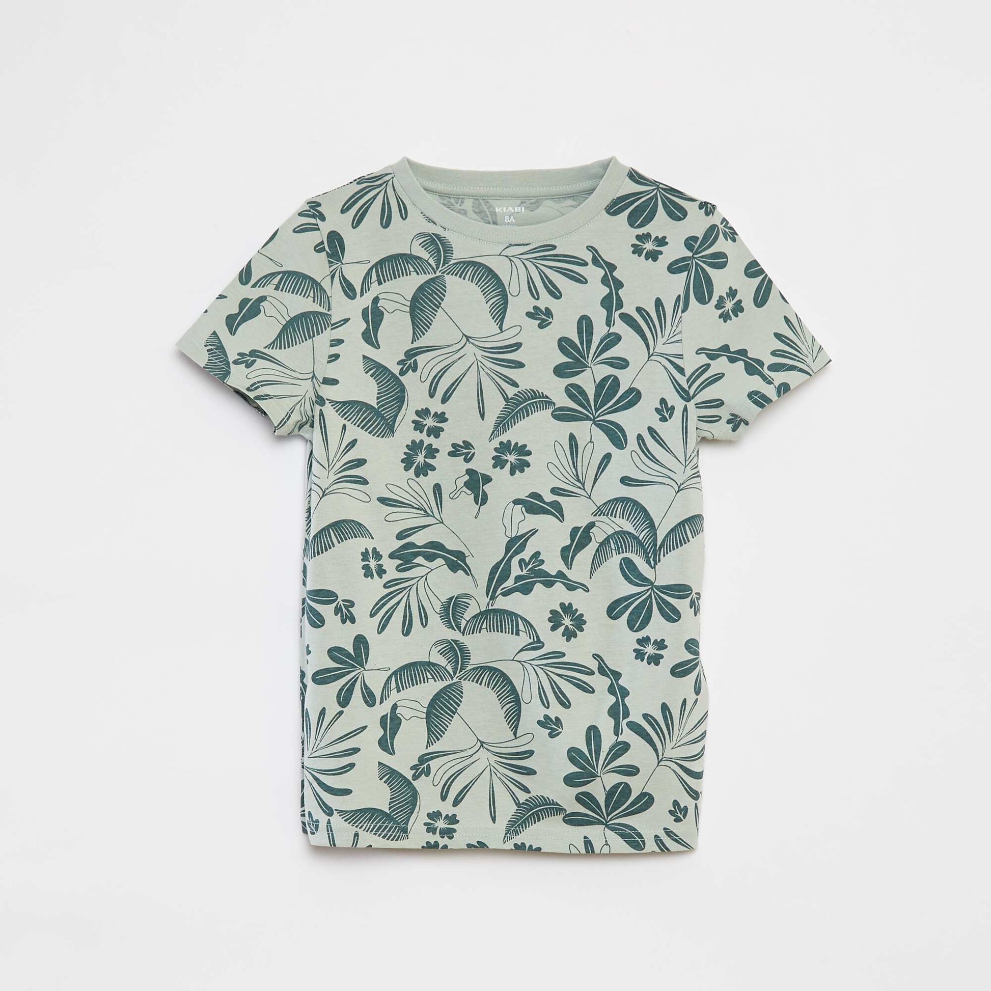 Lot de 2 t-shirts à manches courtes et col rond VERT