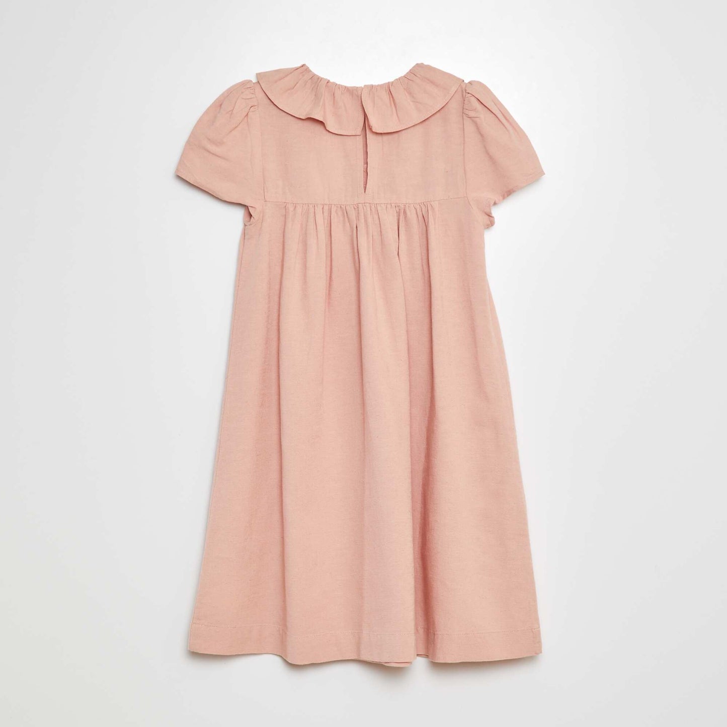 Robe en lin avec collerette ROSE