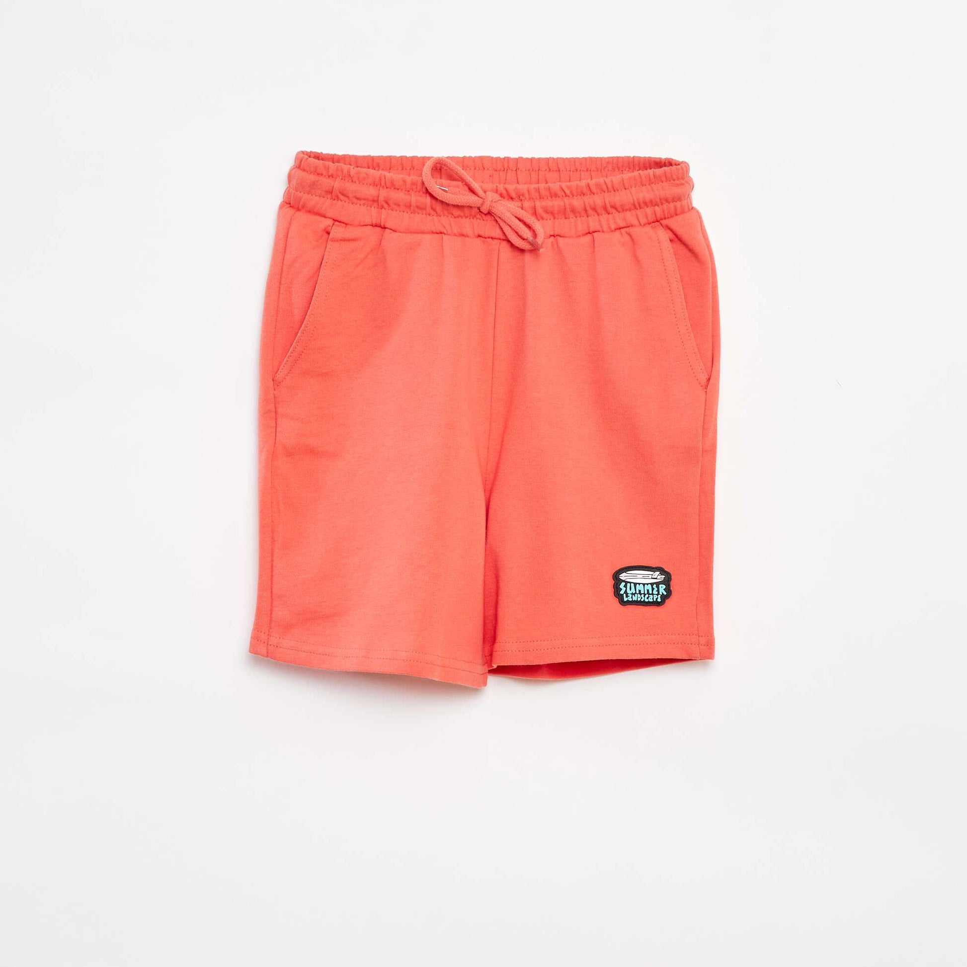 Short en molleton léger ROUGE