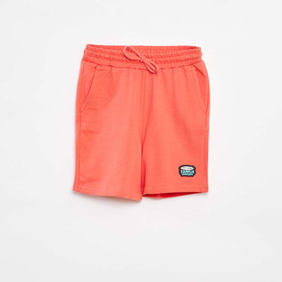 Short en molleton léger ROUGE