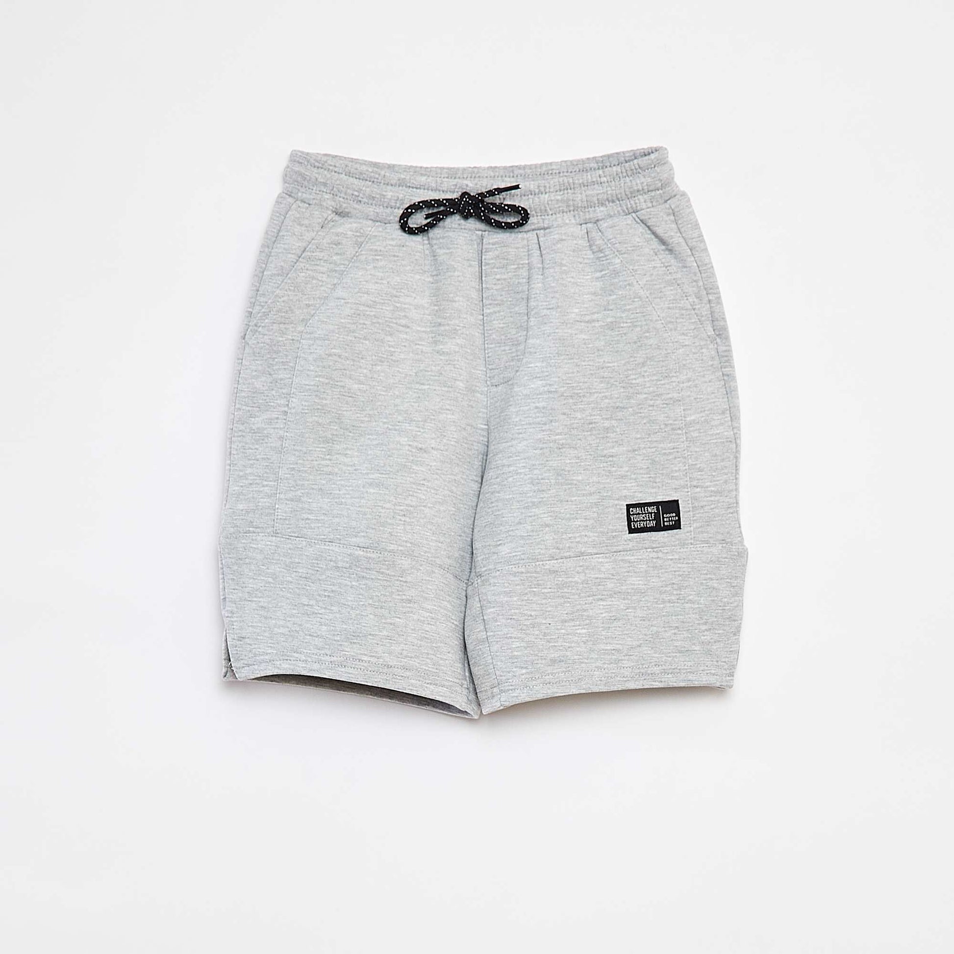 Short en molleton léger esprit baskets GRIS