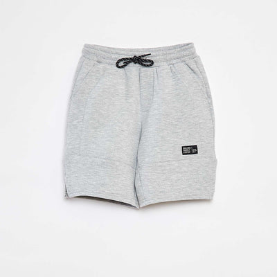 Short en molleton léger esprit baskets GRIS