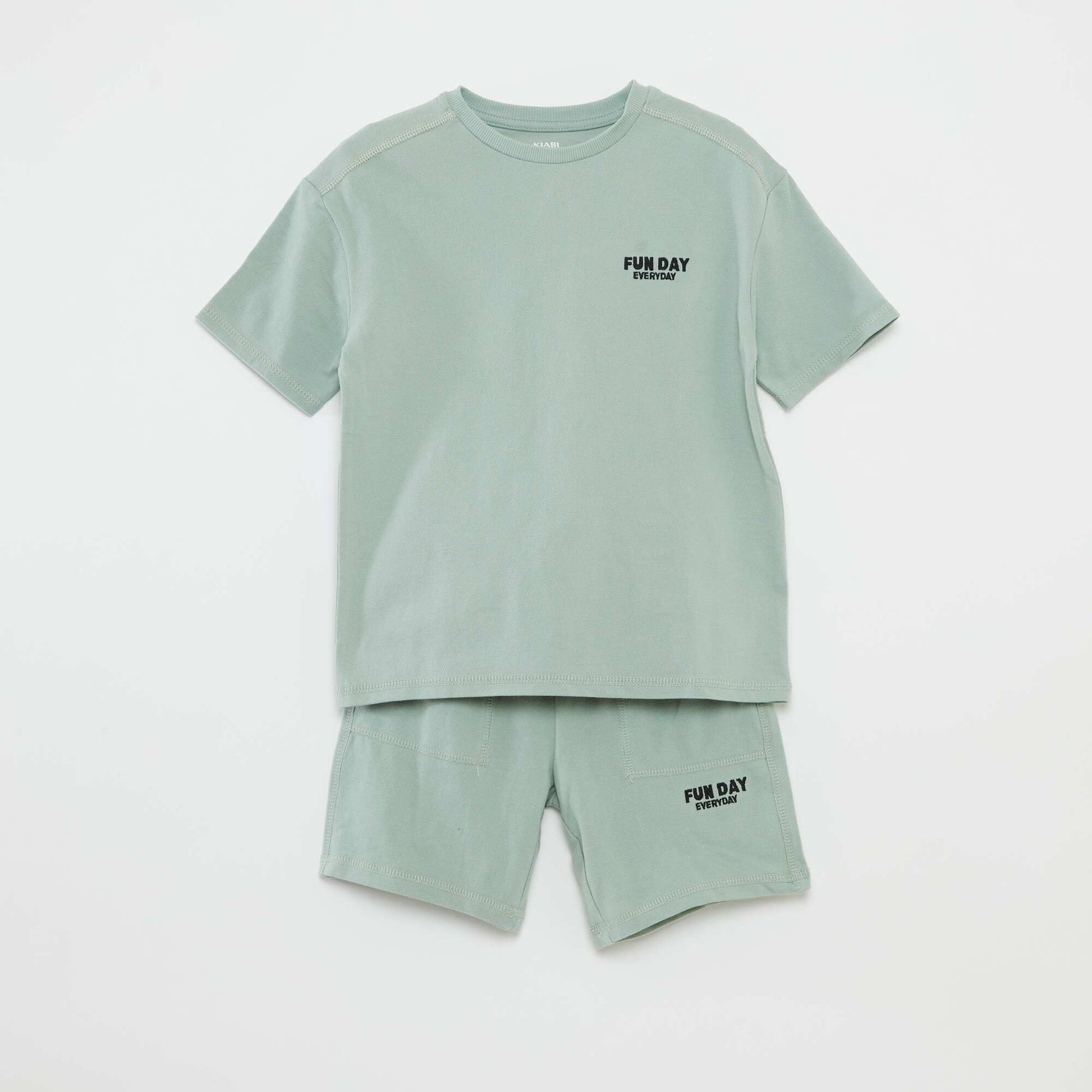 Ensemble t-shirt + short de sport - 2 pièces VERT