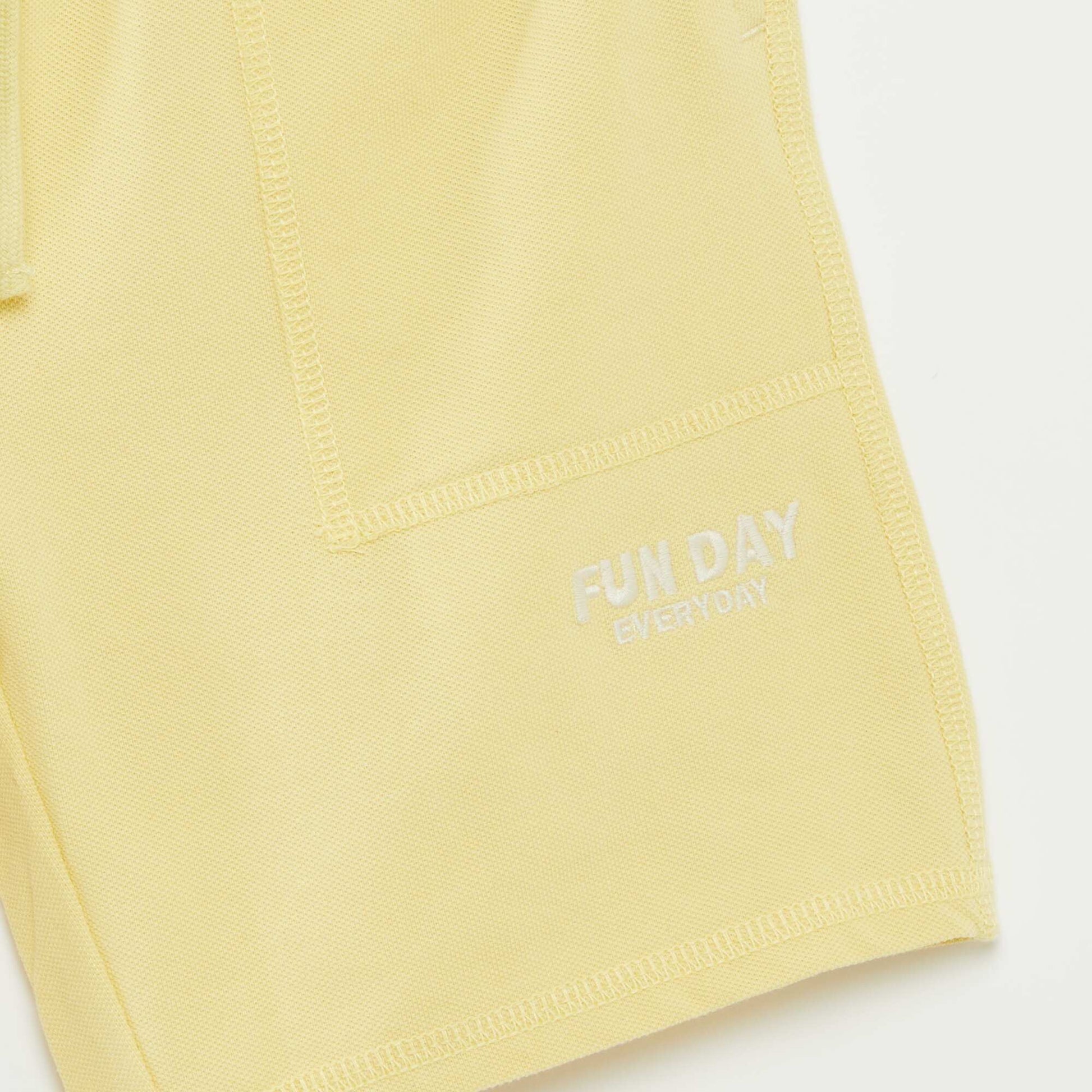 Ensemble t-shirt + short de sport - 2 pièces JAUNE