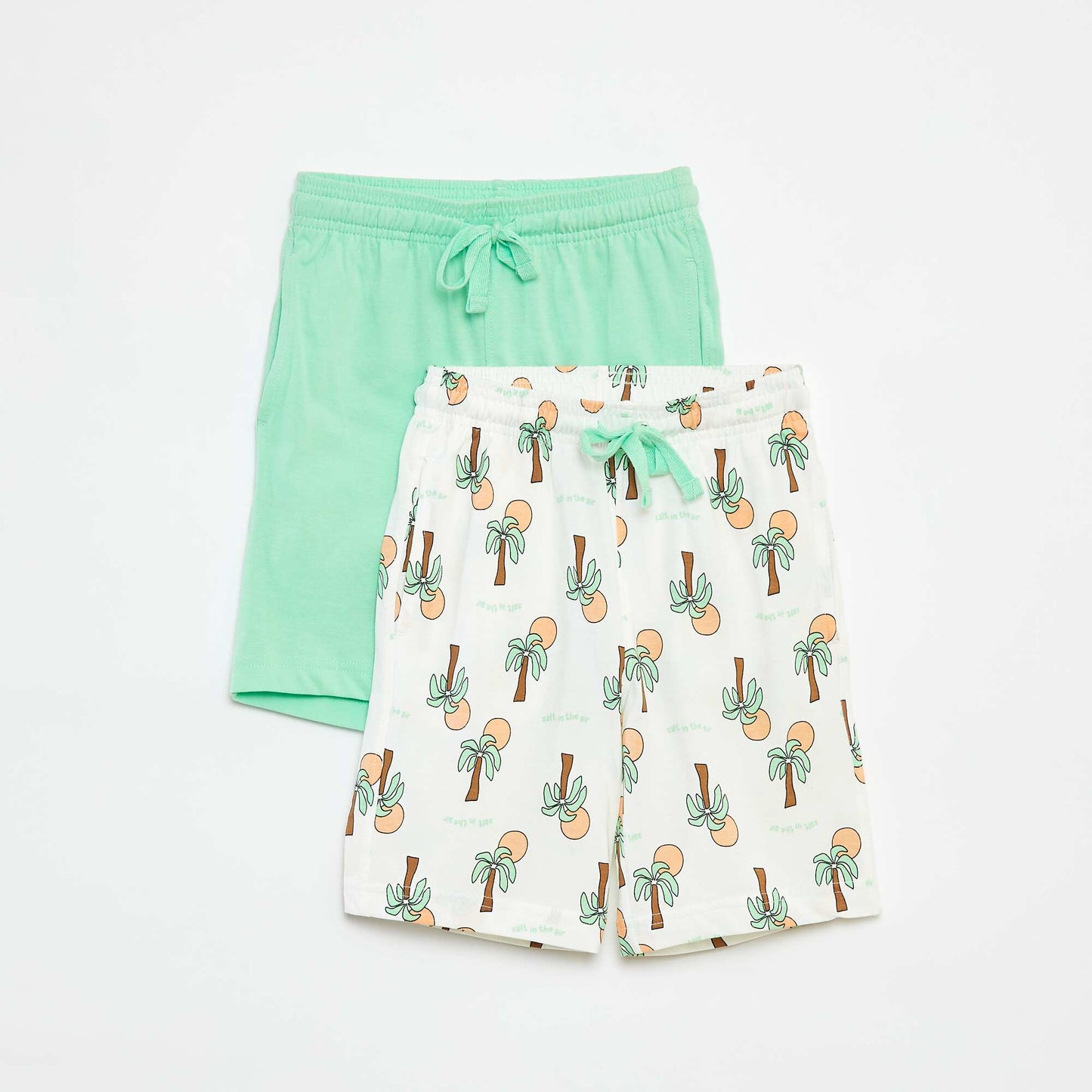 Lot de 2 shorts colorés BLANC