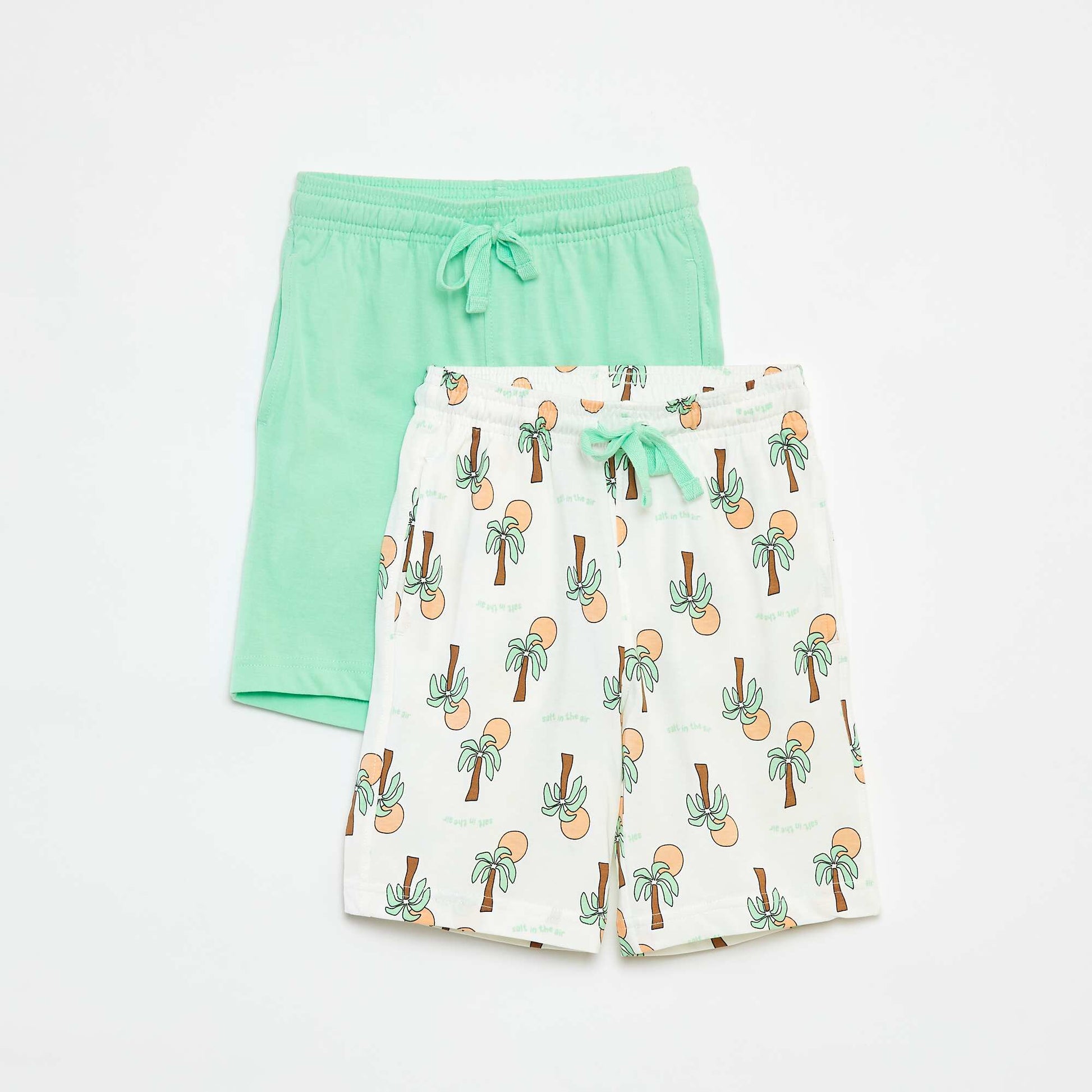 Lot de 2 shorts colorés BLANC