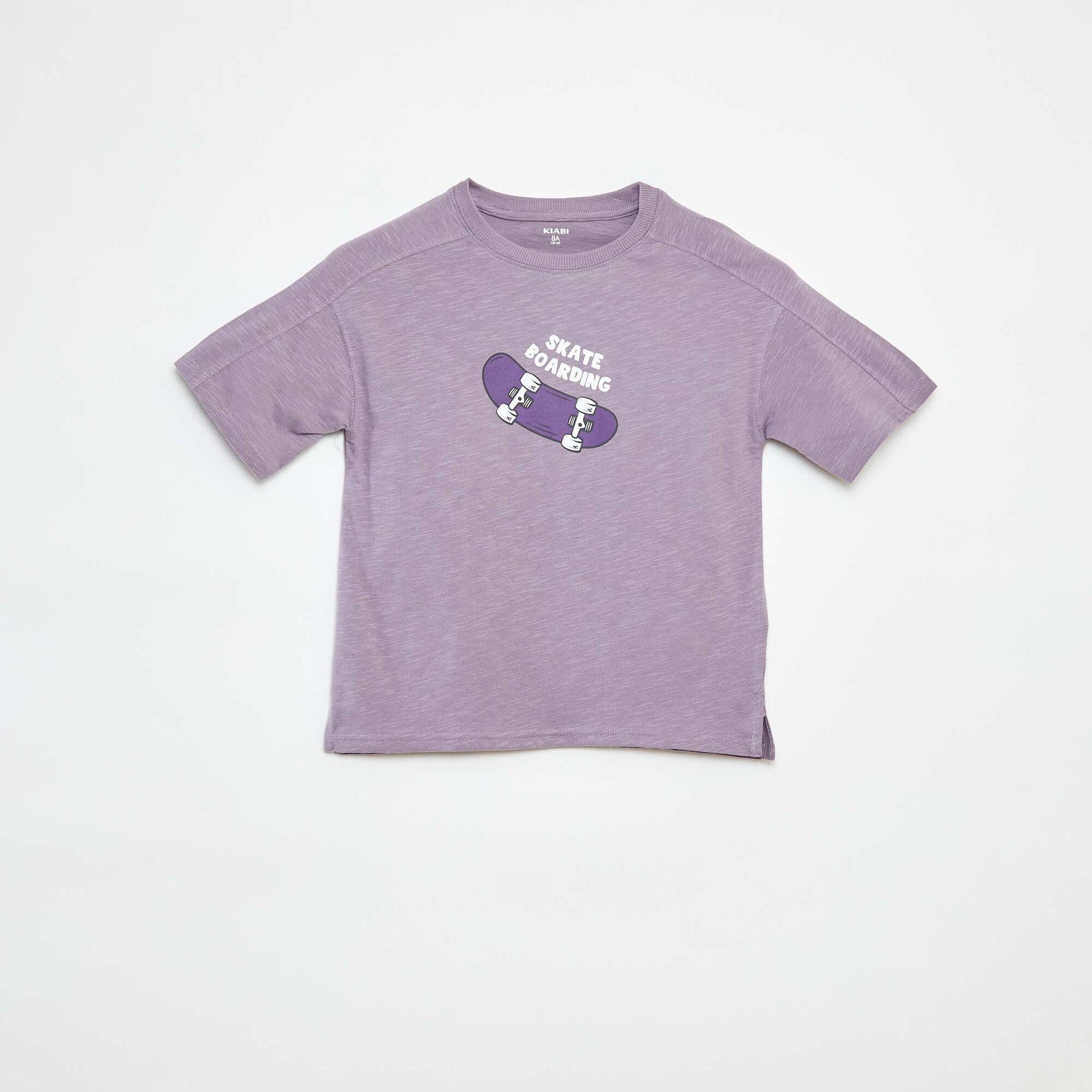 T-shirt à manches courtes avec imprimé VIOLET