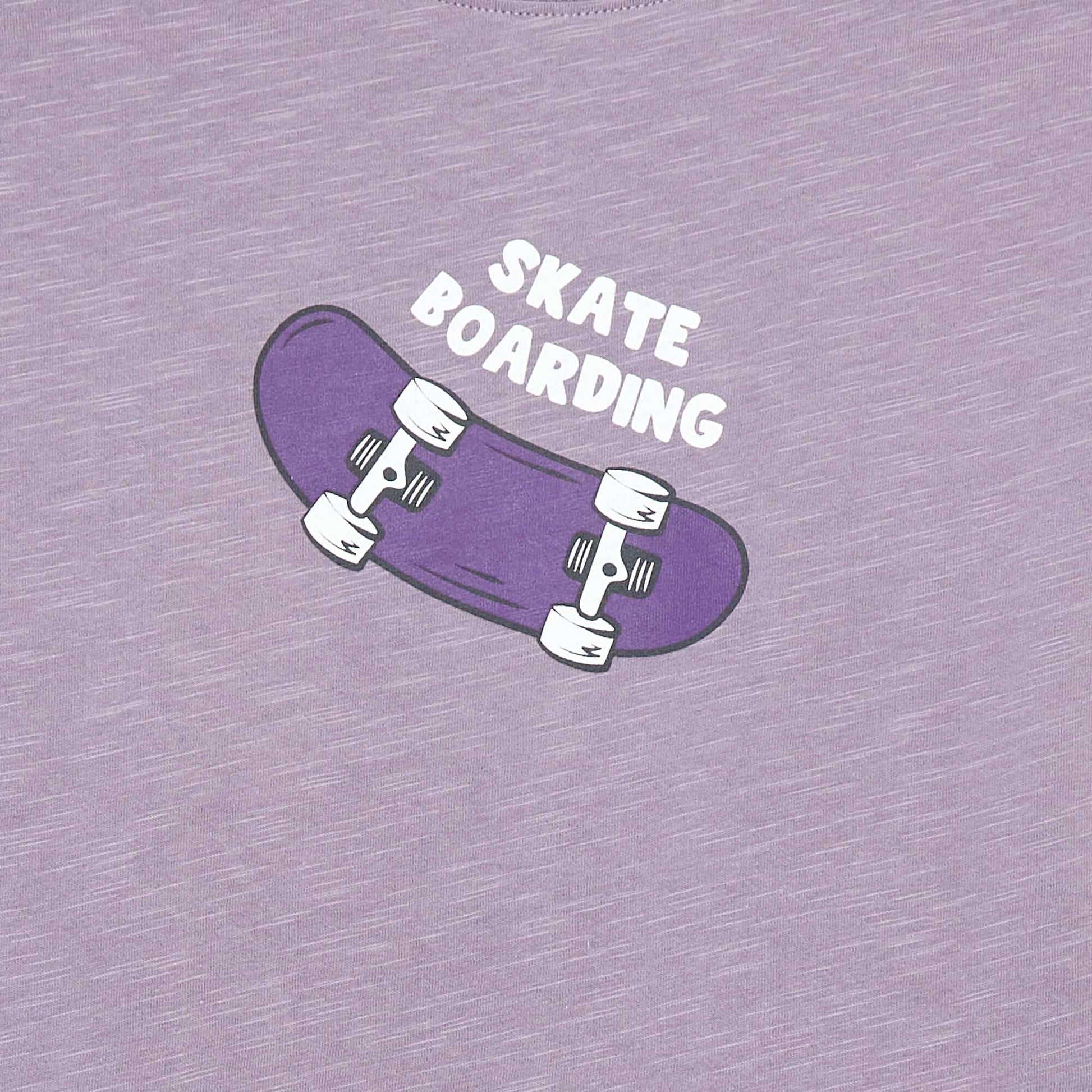 T-shirt à manches courtes avec imprimé VIOLET