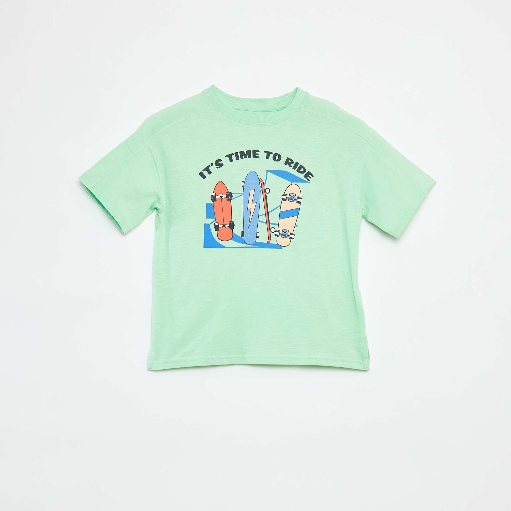 T-shirt à manches courtes avec imprimé VERT