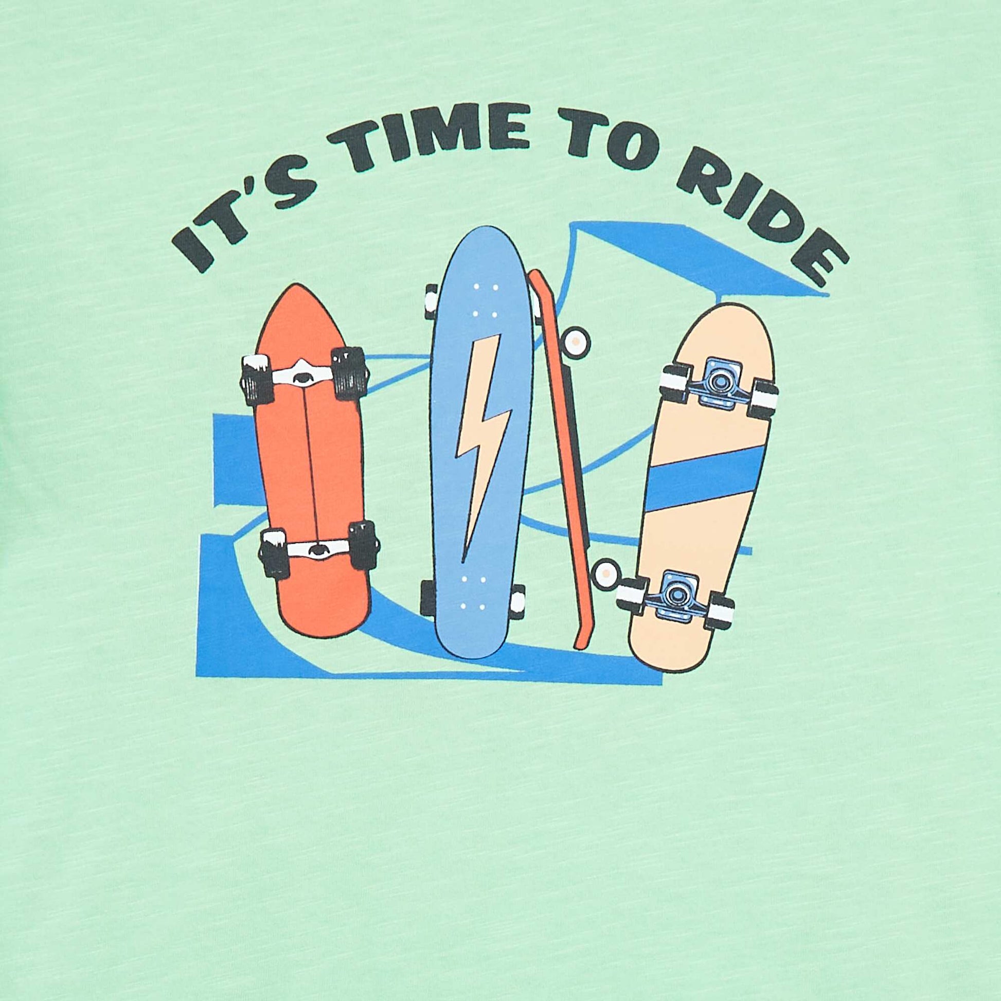 T-shirt à manches courtes avec imprimé VERT