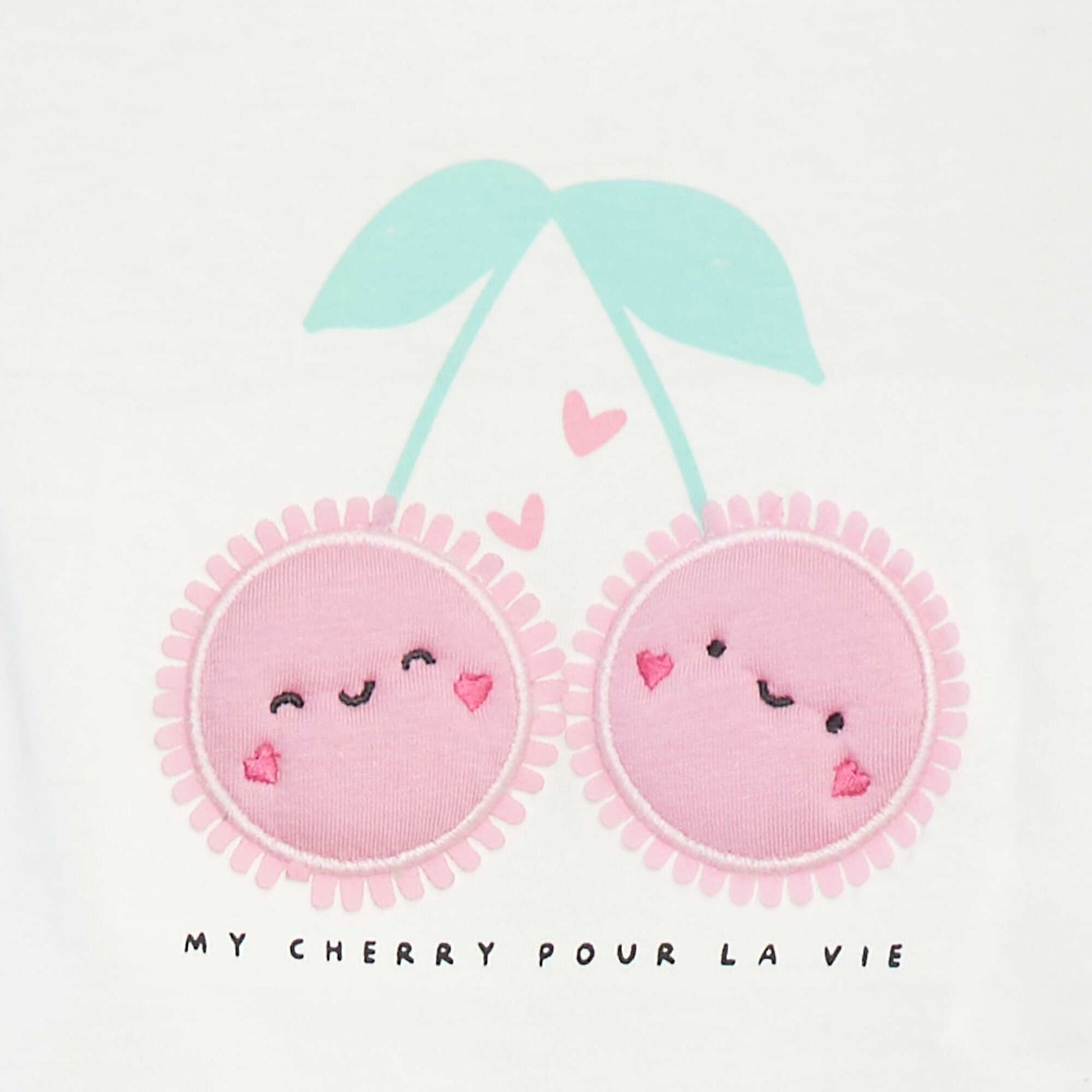 T-shirt à manches courtes avec imprimé BLANC