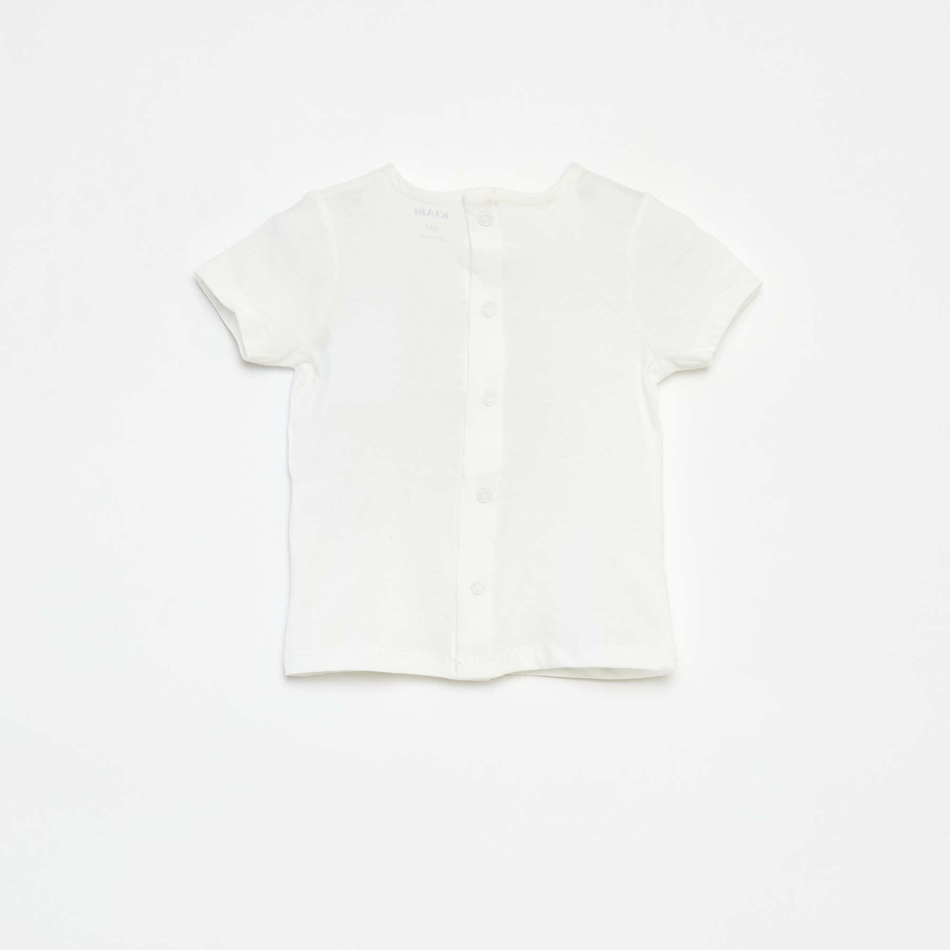 T-shirt à manches courtes avec imprimé BLANC