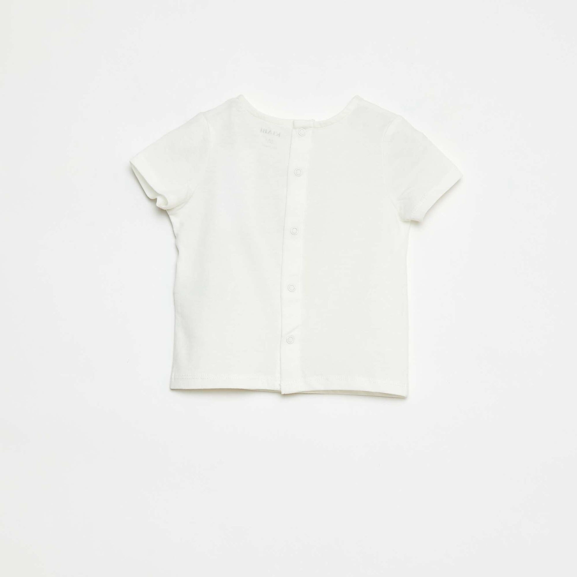 T-shirt à manches courtes avec imprimé BLANC