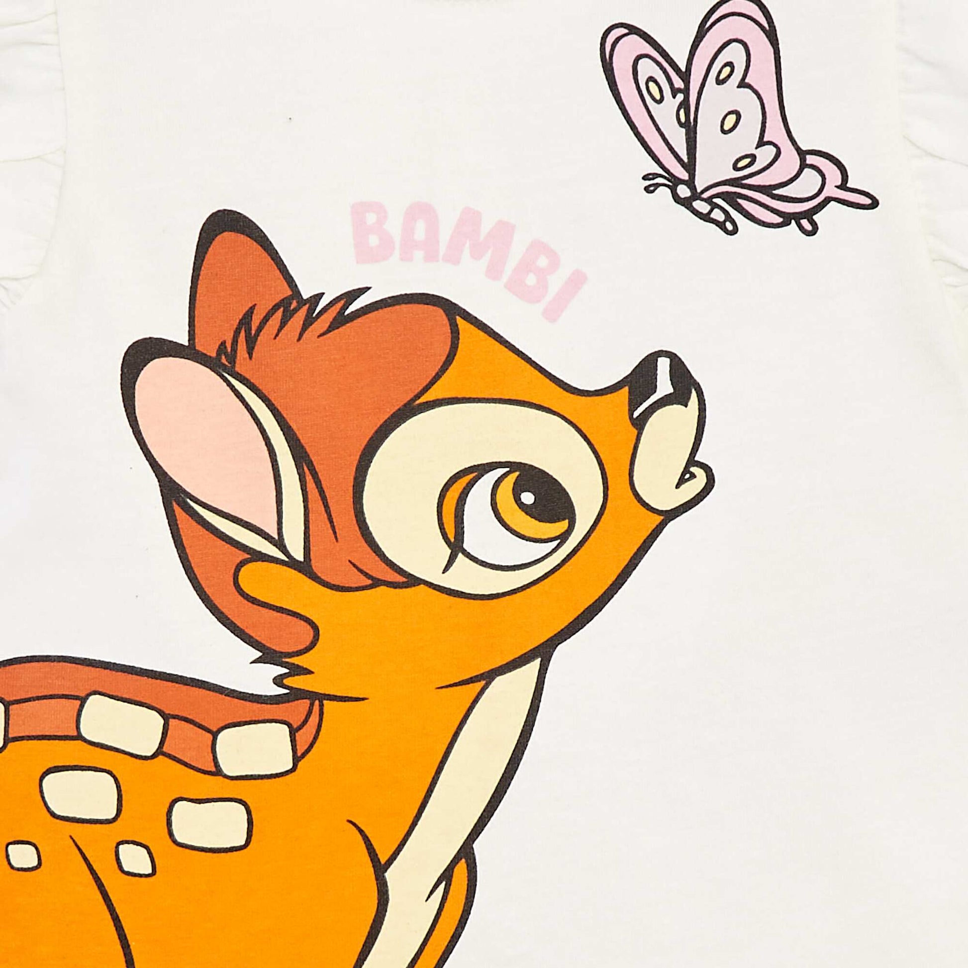 Tee-shirt manches volantées 'Disney' BLANC