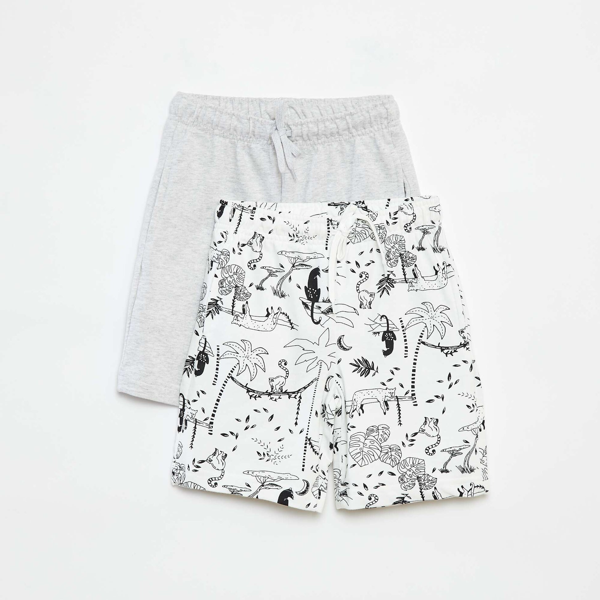 Lot de 2 shorts en molleton BLANC