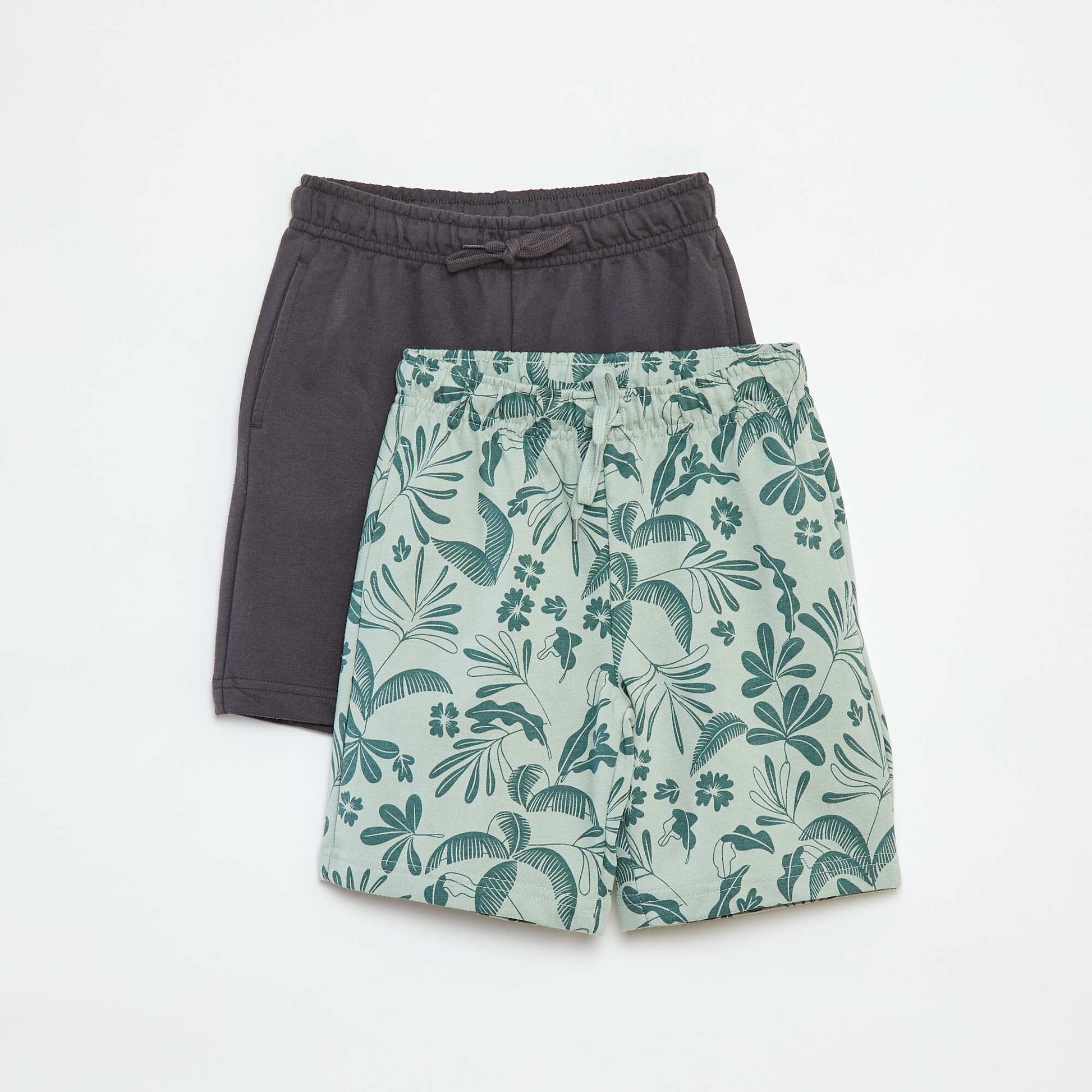 Lot de 2 shorts en molleton VERT