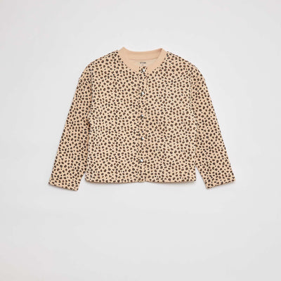 Gilet à manches longues avec ouverture pressions BEIGE