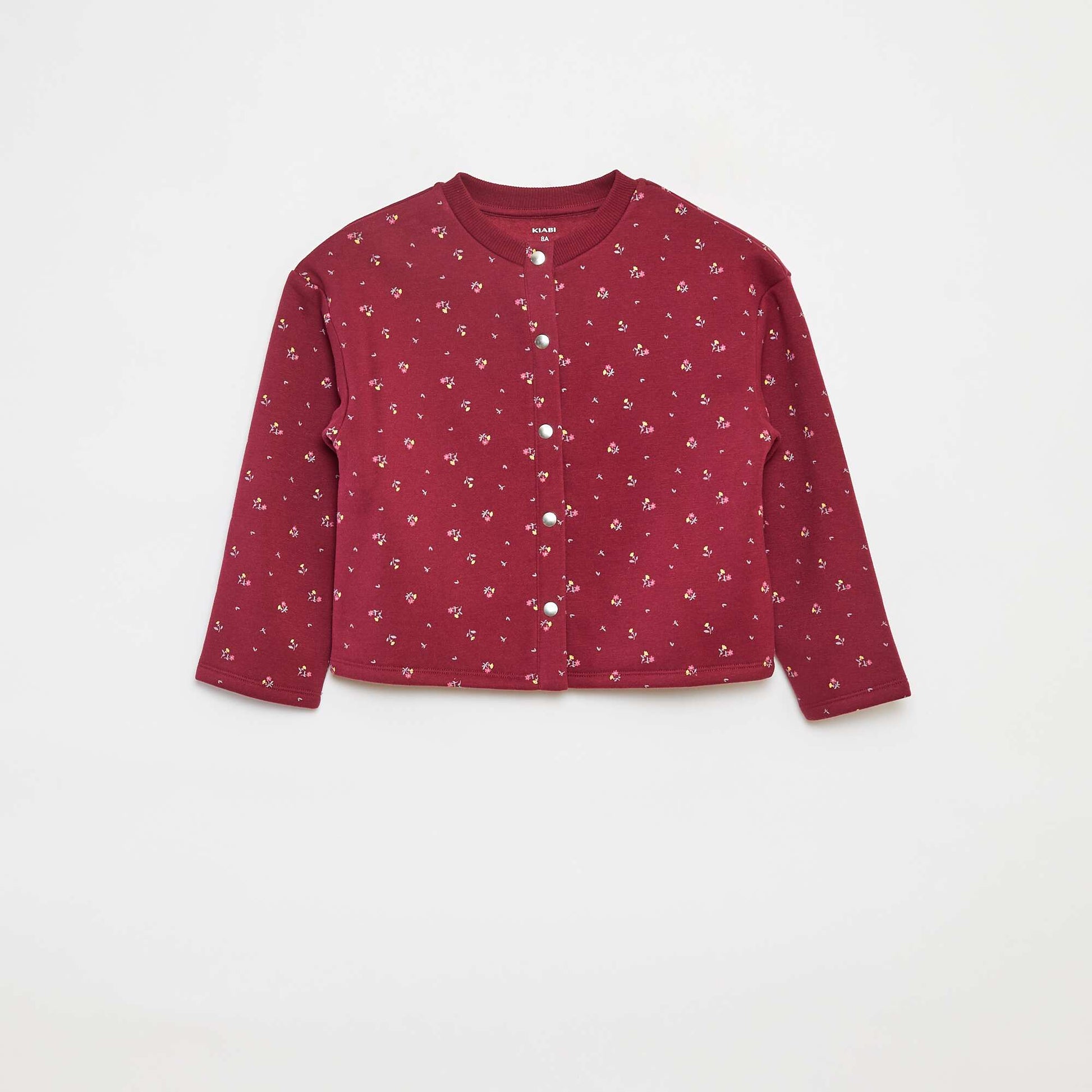 Gilet à manches longues avec ouverture pressions ROUGE