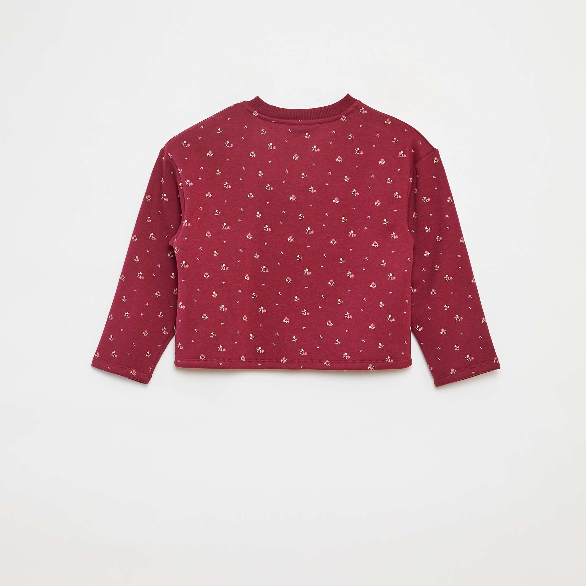Gilet à manches longues avec ouverture pressions ROUGE