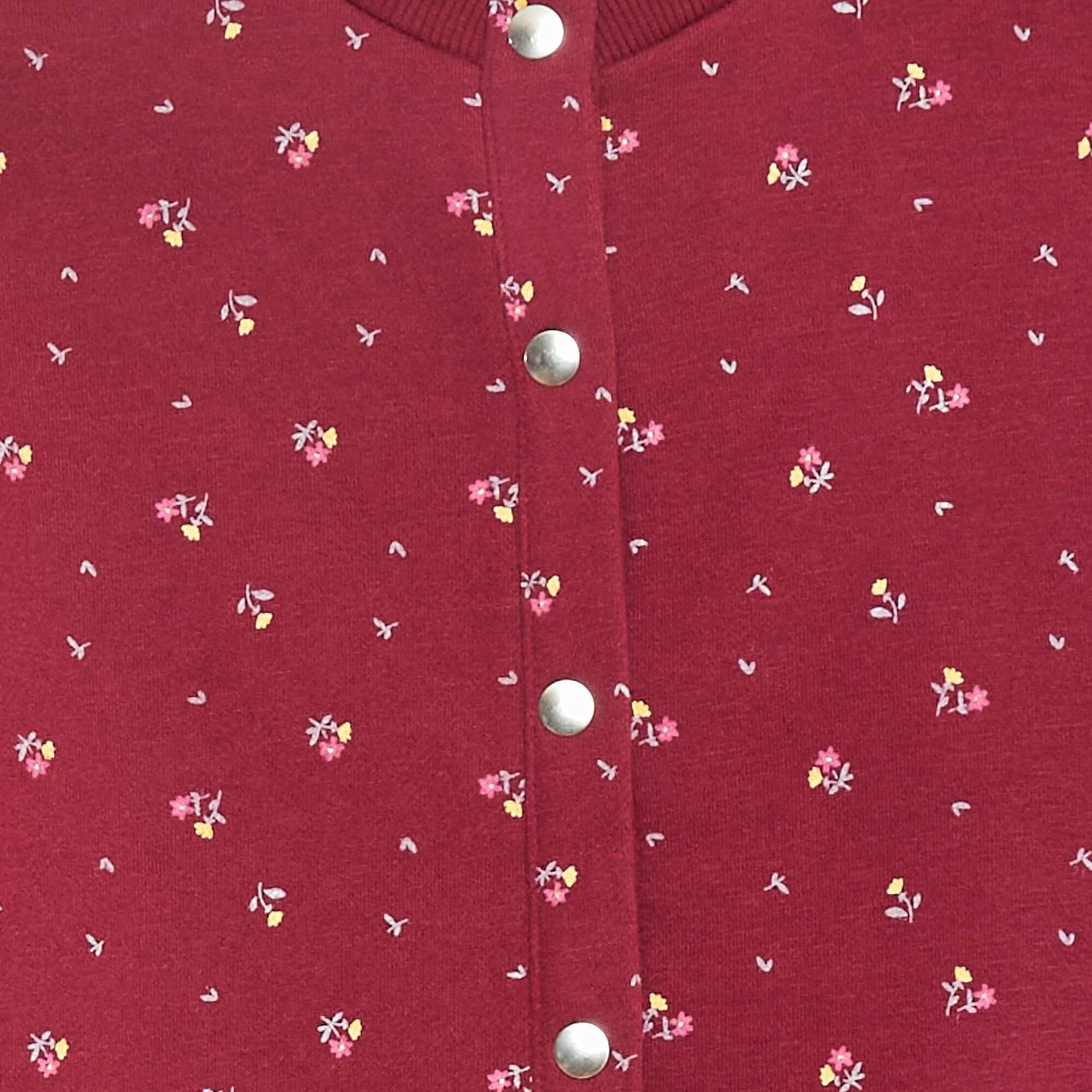 Gilet à manches longues avec ouverture pressions ROUGE