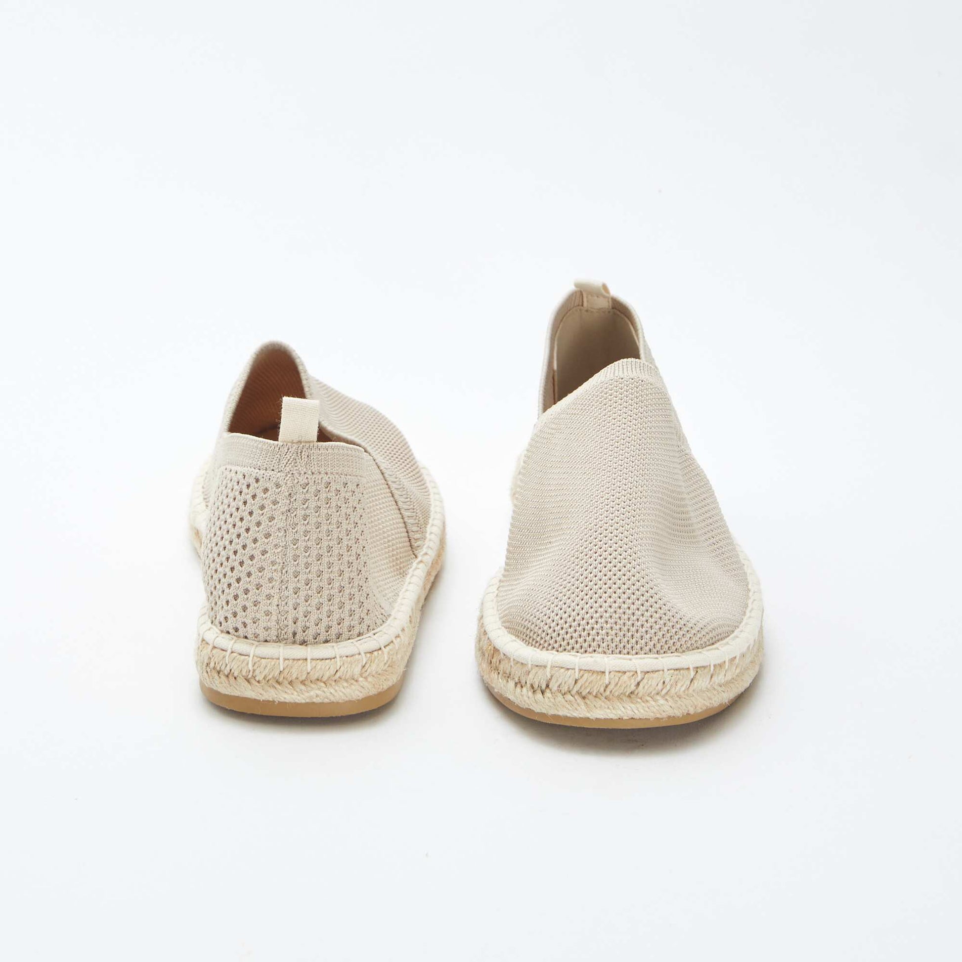 Espadrilles en matière textile fantaisie BEIGE