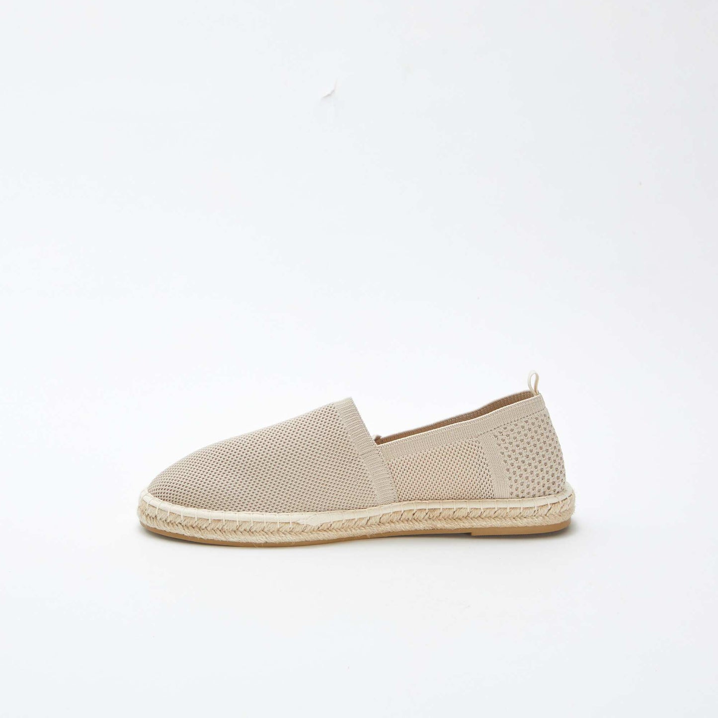 Espadrilles en matière textile fantaisie BEIGE