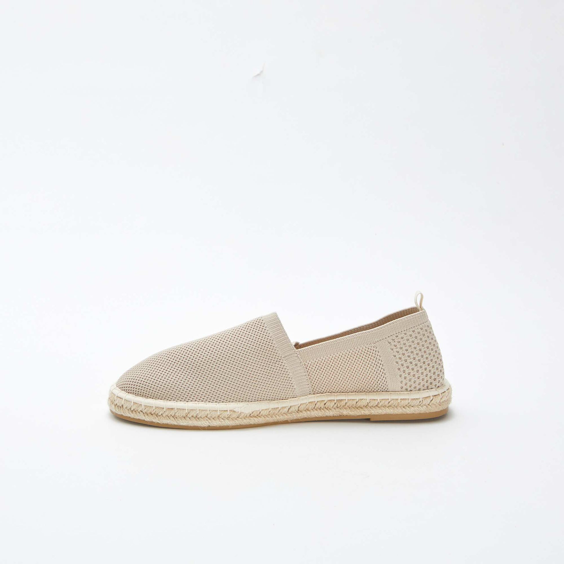 Espadrilles en matière textile fantaisie BEIGE