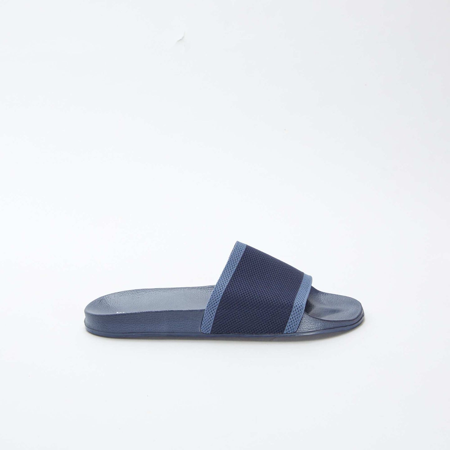 Mules / claquettes bi-matière BLEU