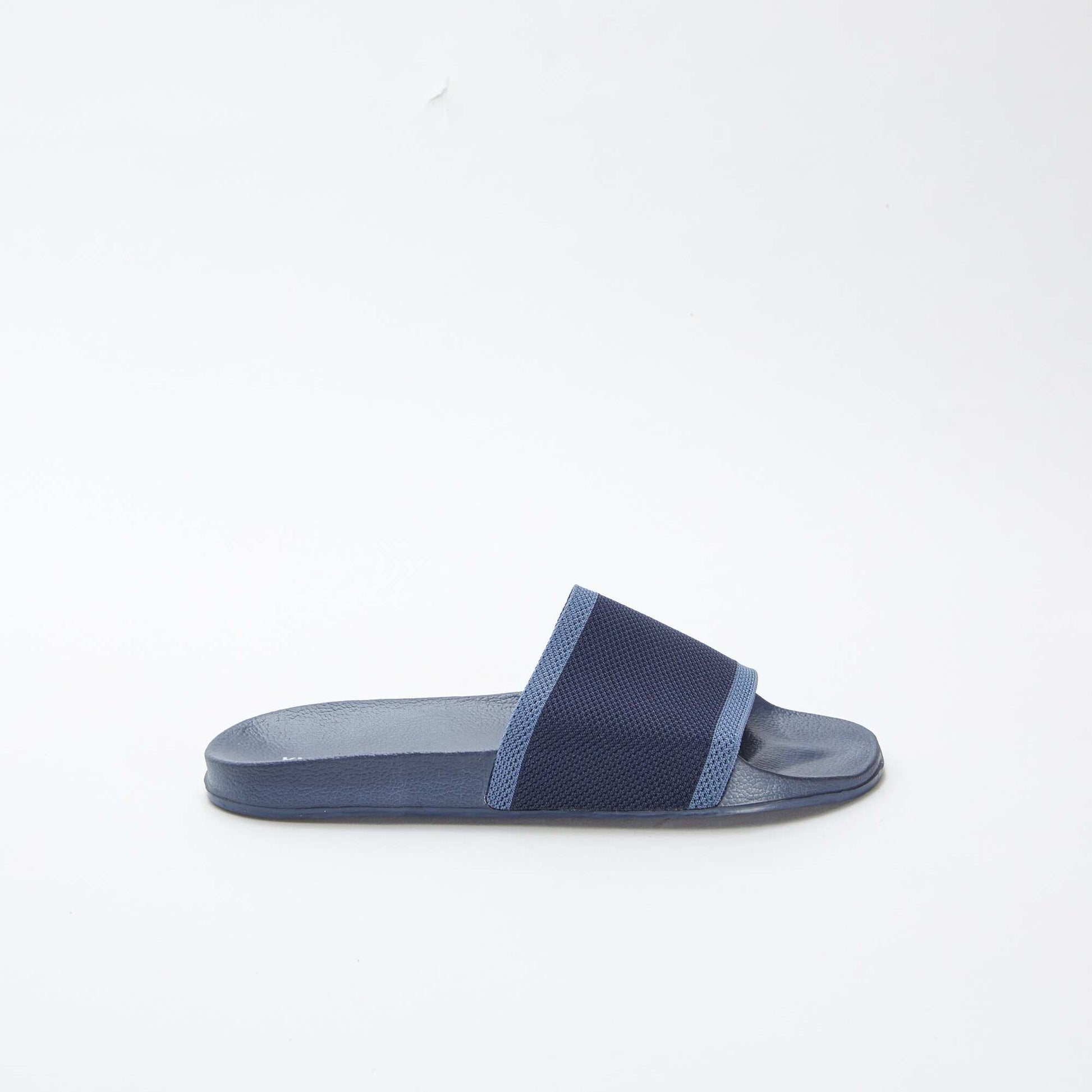 Mules / claquettes bi-matière BLEU