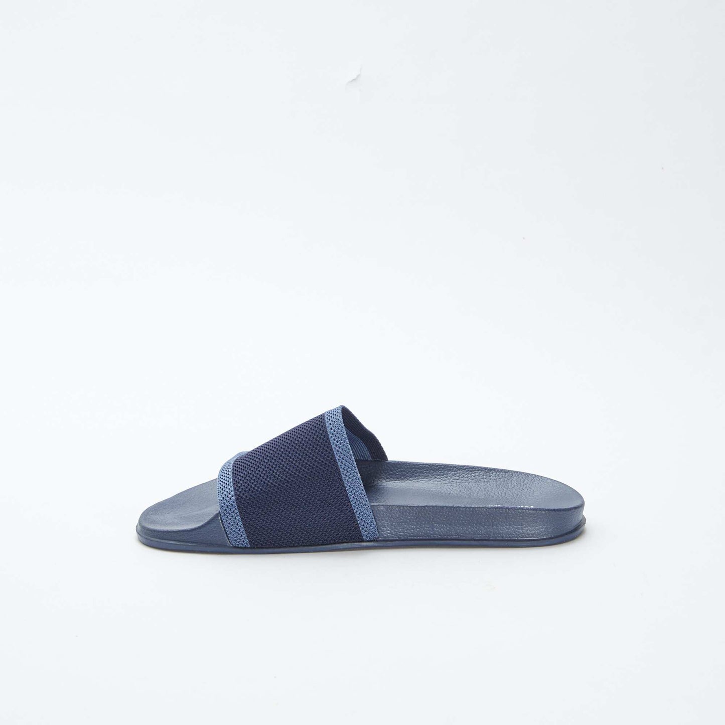 Mules / claquettes bi-matière BLEU