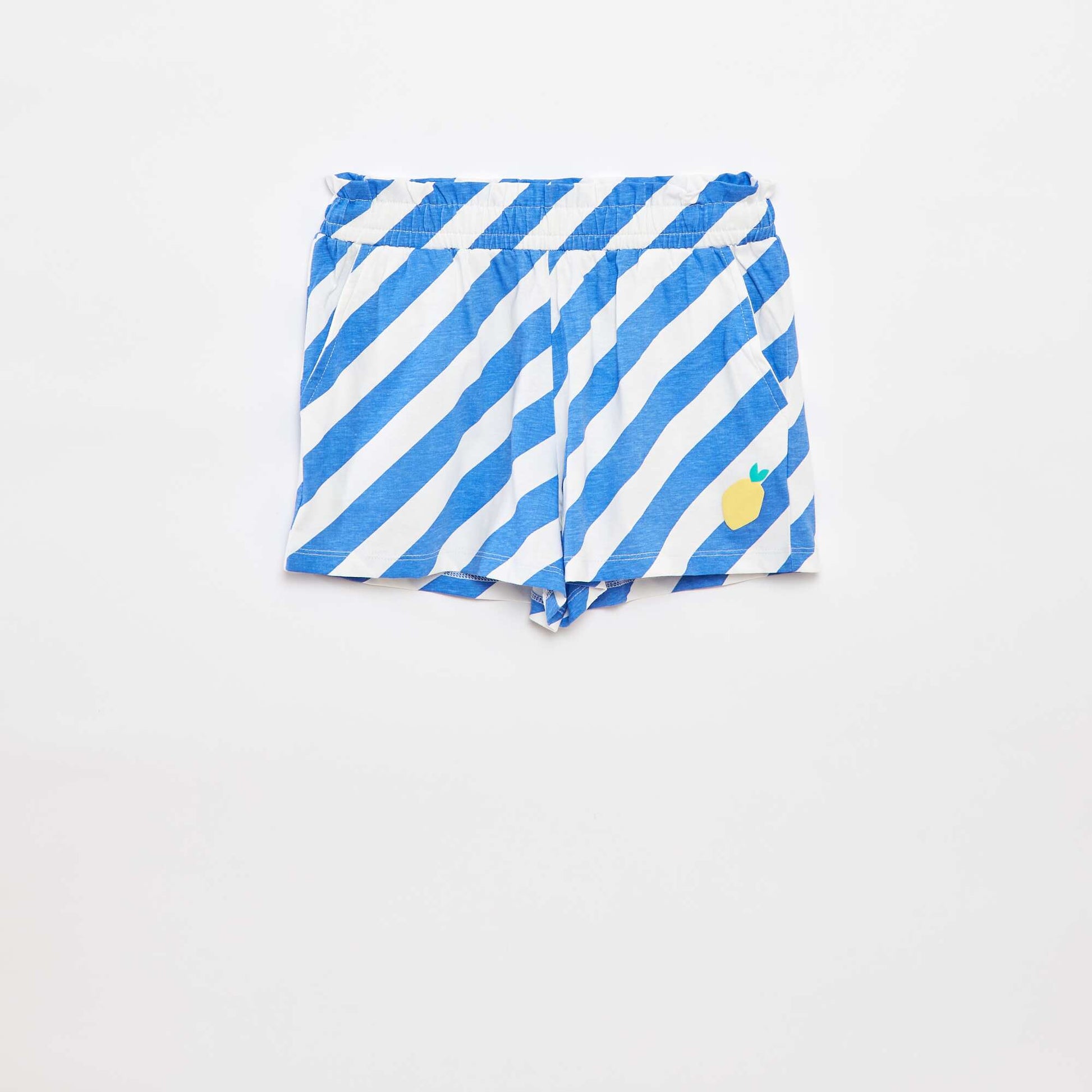Short léger coloré avec 2 poches BLEU