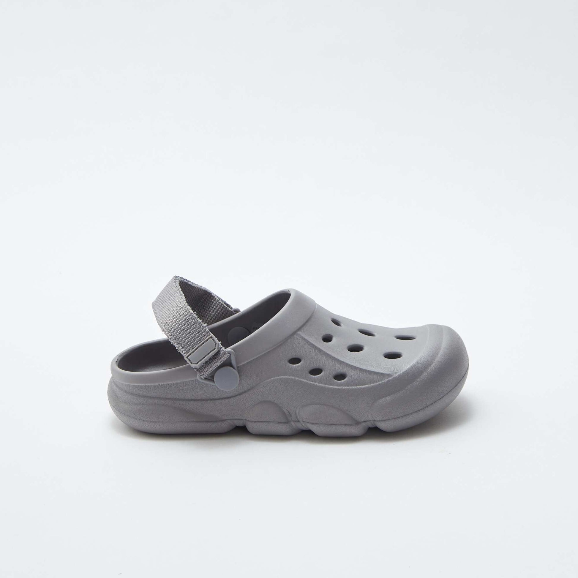 Sabots unis en plastique moulé GRIS