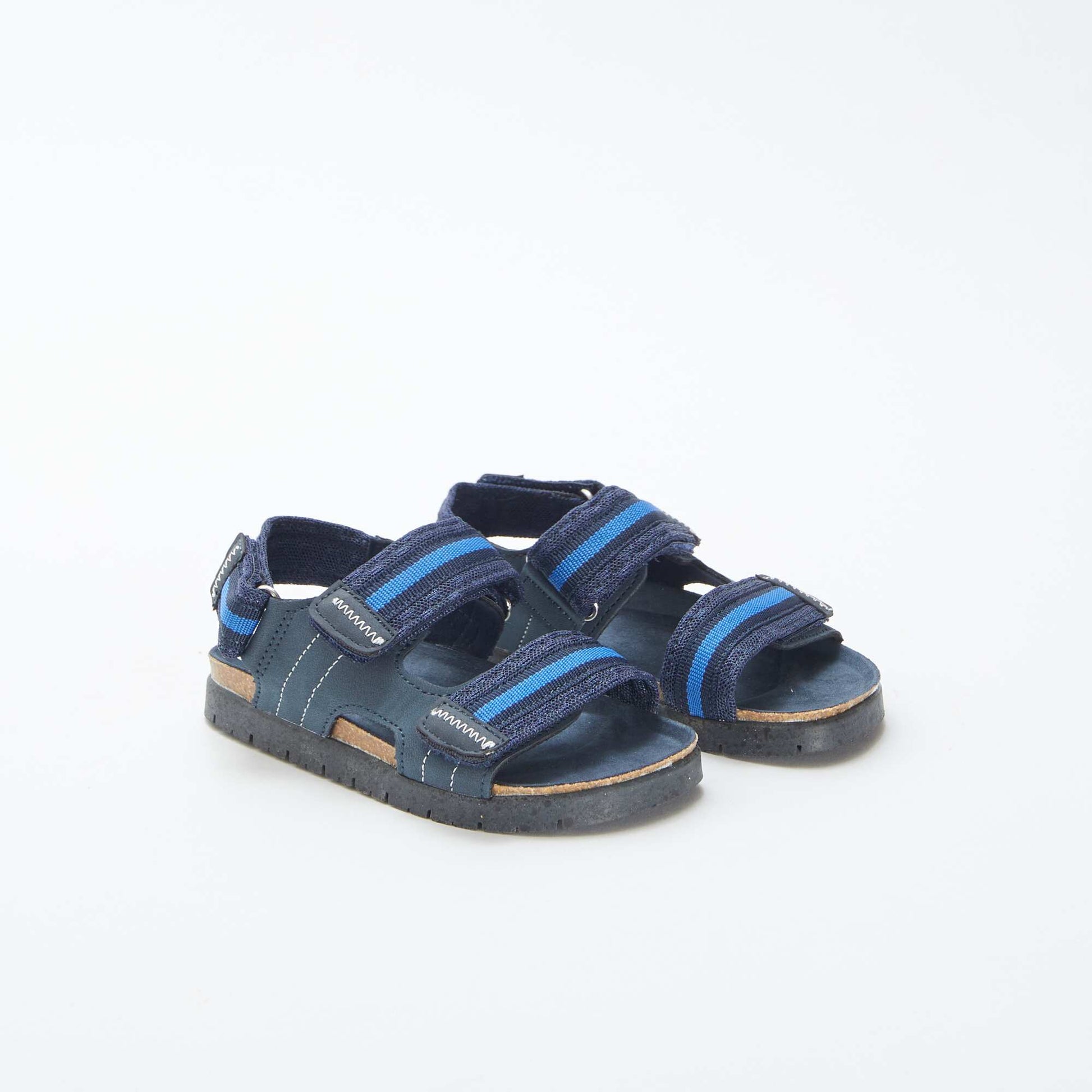 Sandales à scratchs BLEU