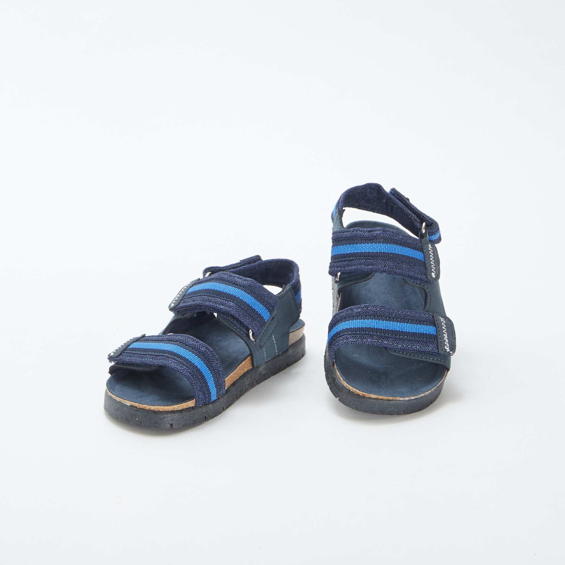 Sandales à scratchs BLEU