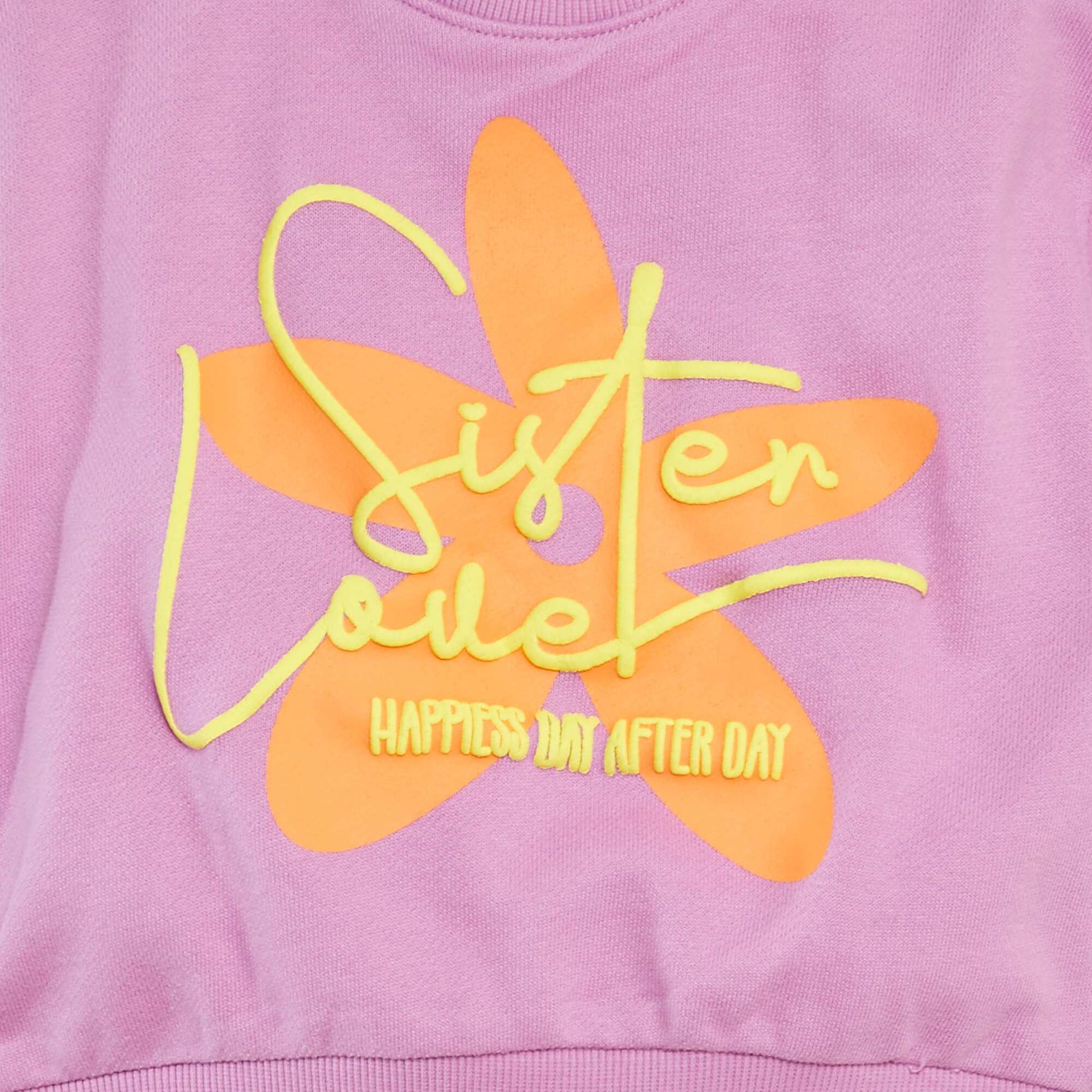 Sweat en molleton 'Sister' ROSE