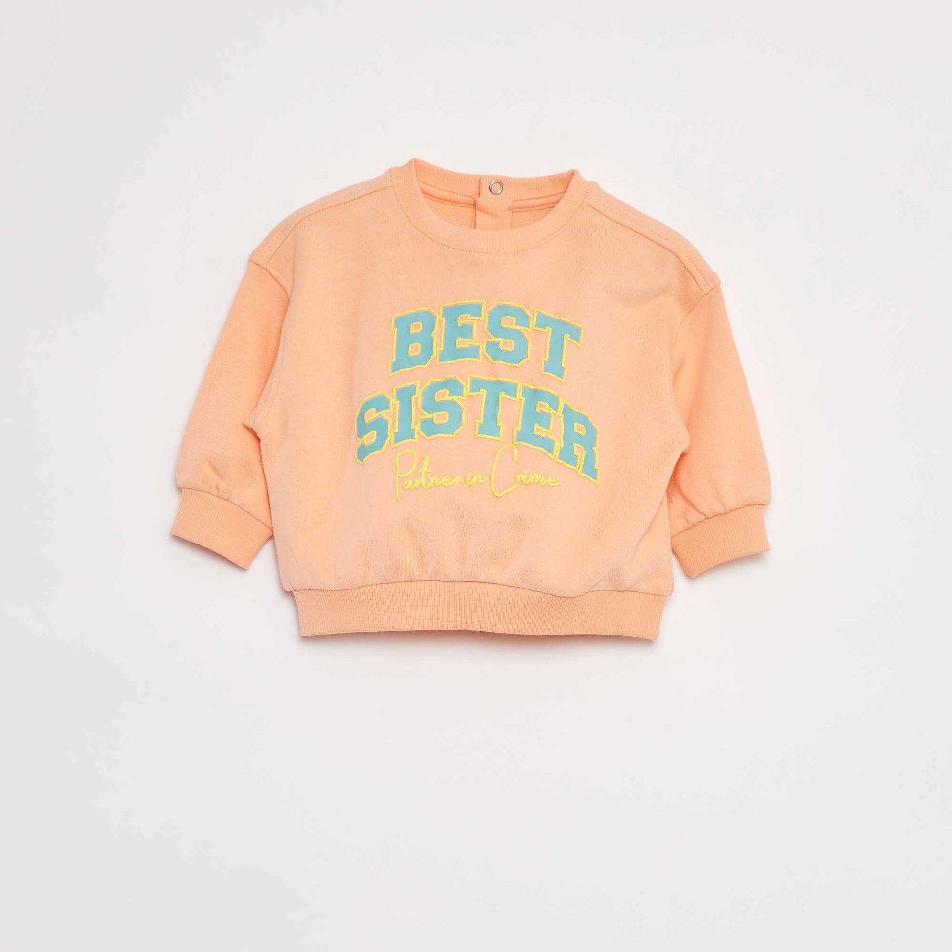 Sweat en molleton 'Sister' ORANGE
