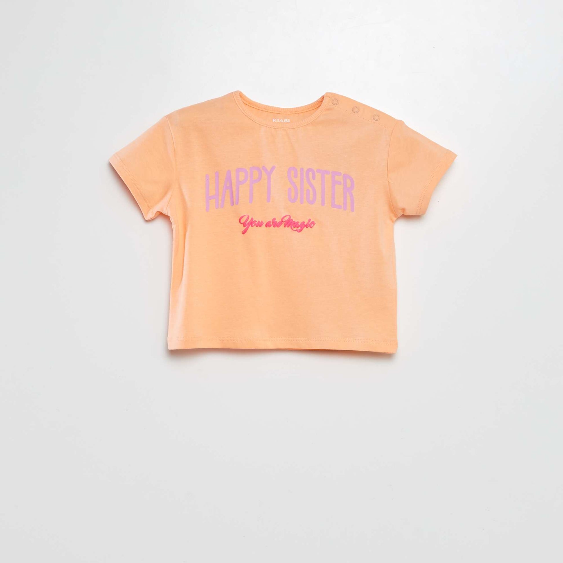 T-shirt à message pour les sœurs BLANC