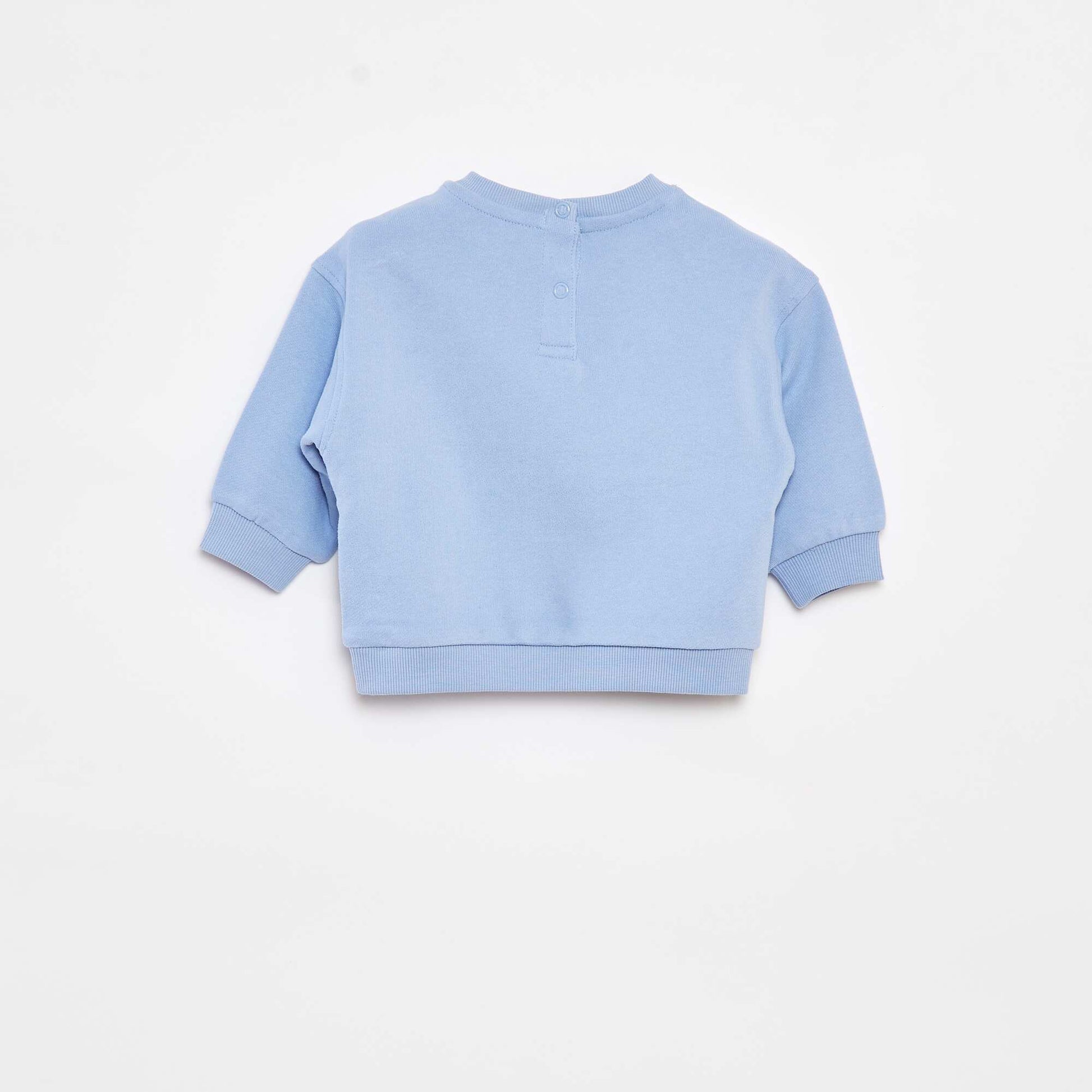 Sweat avec print 'Brother' BLEU