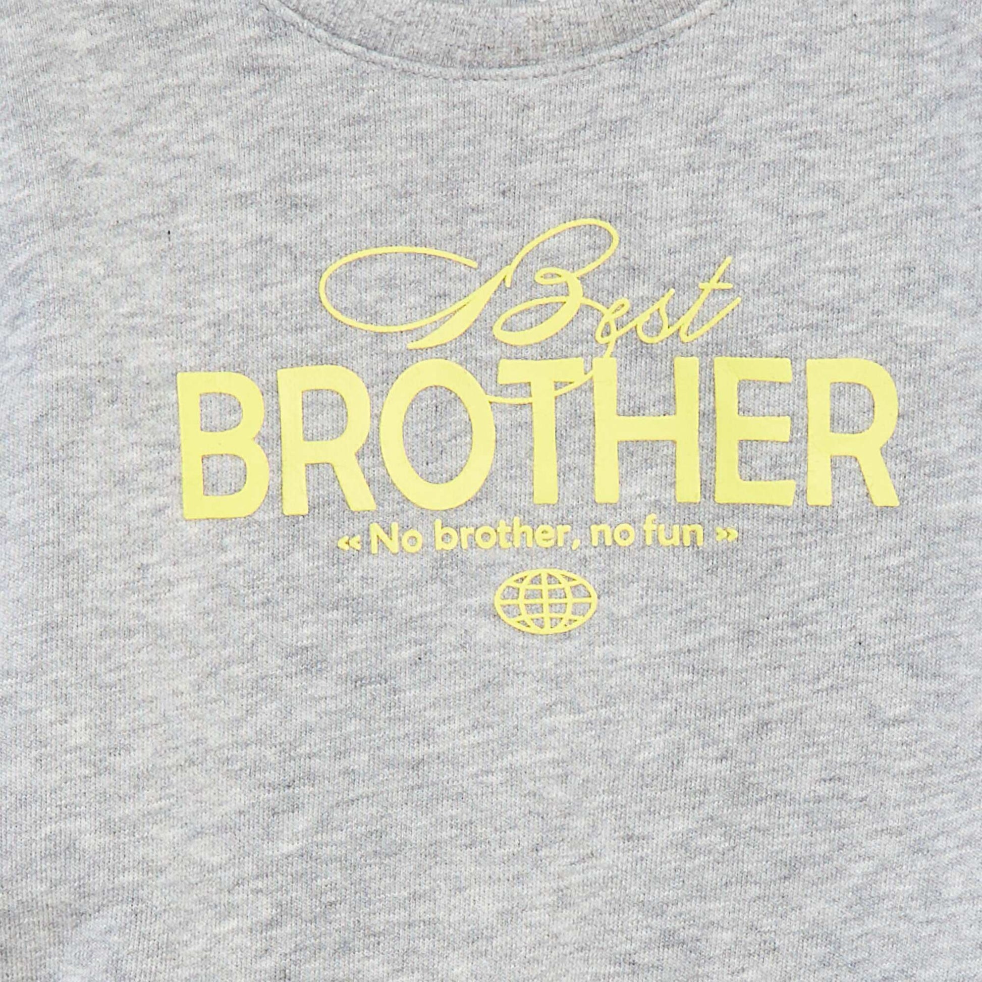 Sweat avec print 'Brother' GRIS