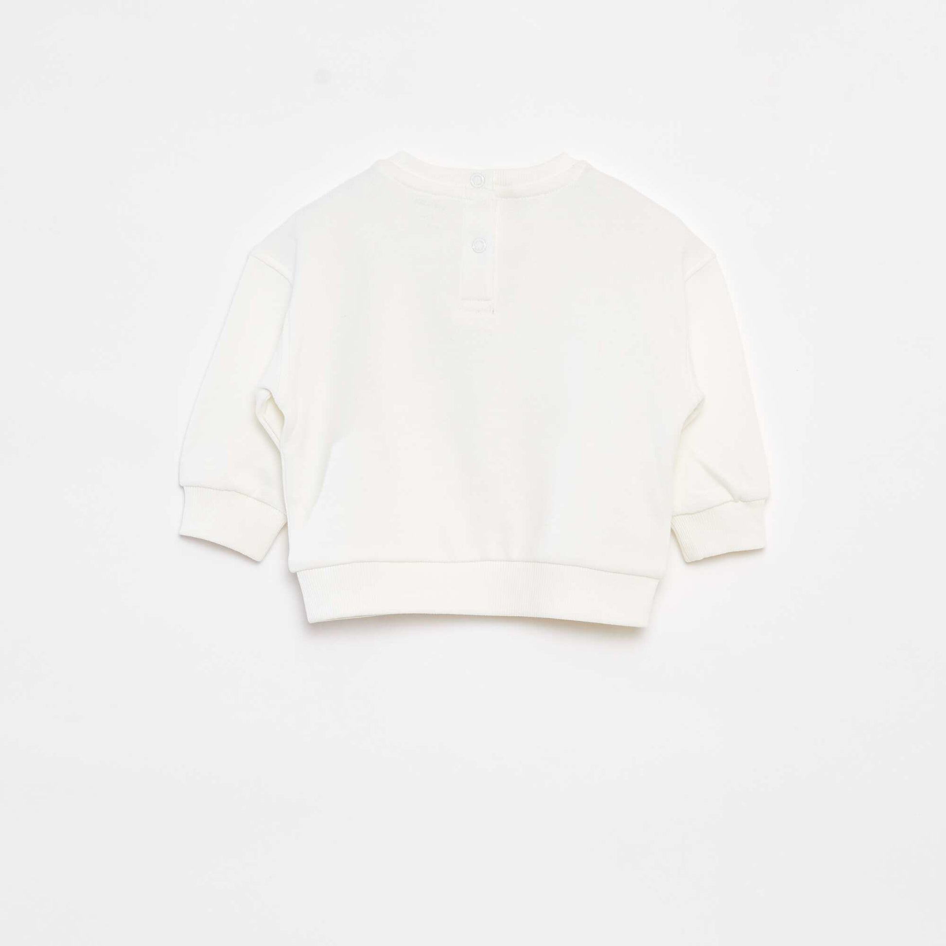 Sweat avec print 'Brother' BLANC