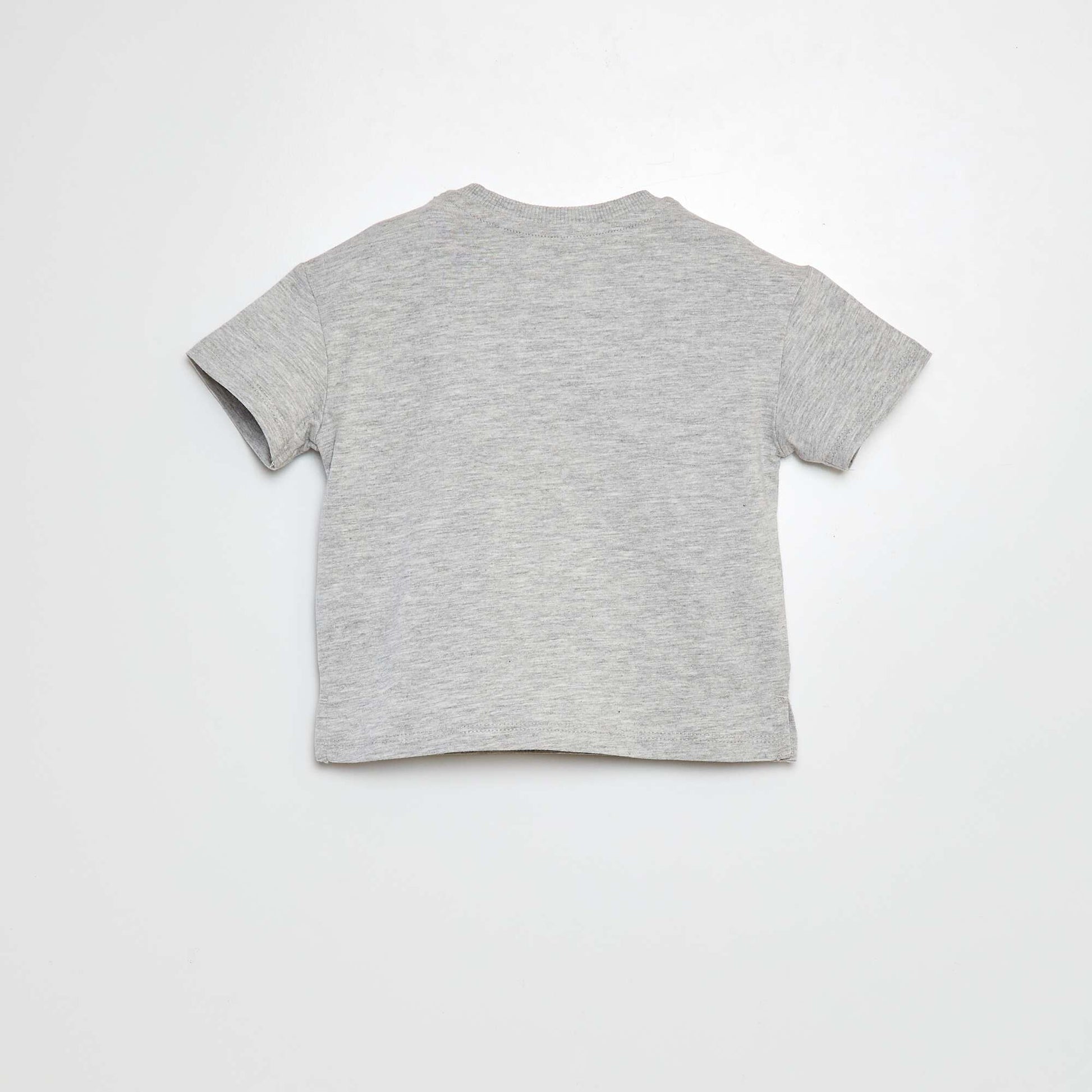 T-shirt en jersey imprimé GRIS