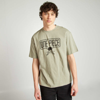 T-shirt 'One Piece' manches courtes GRIS