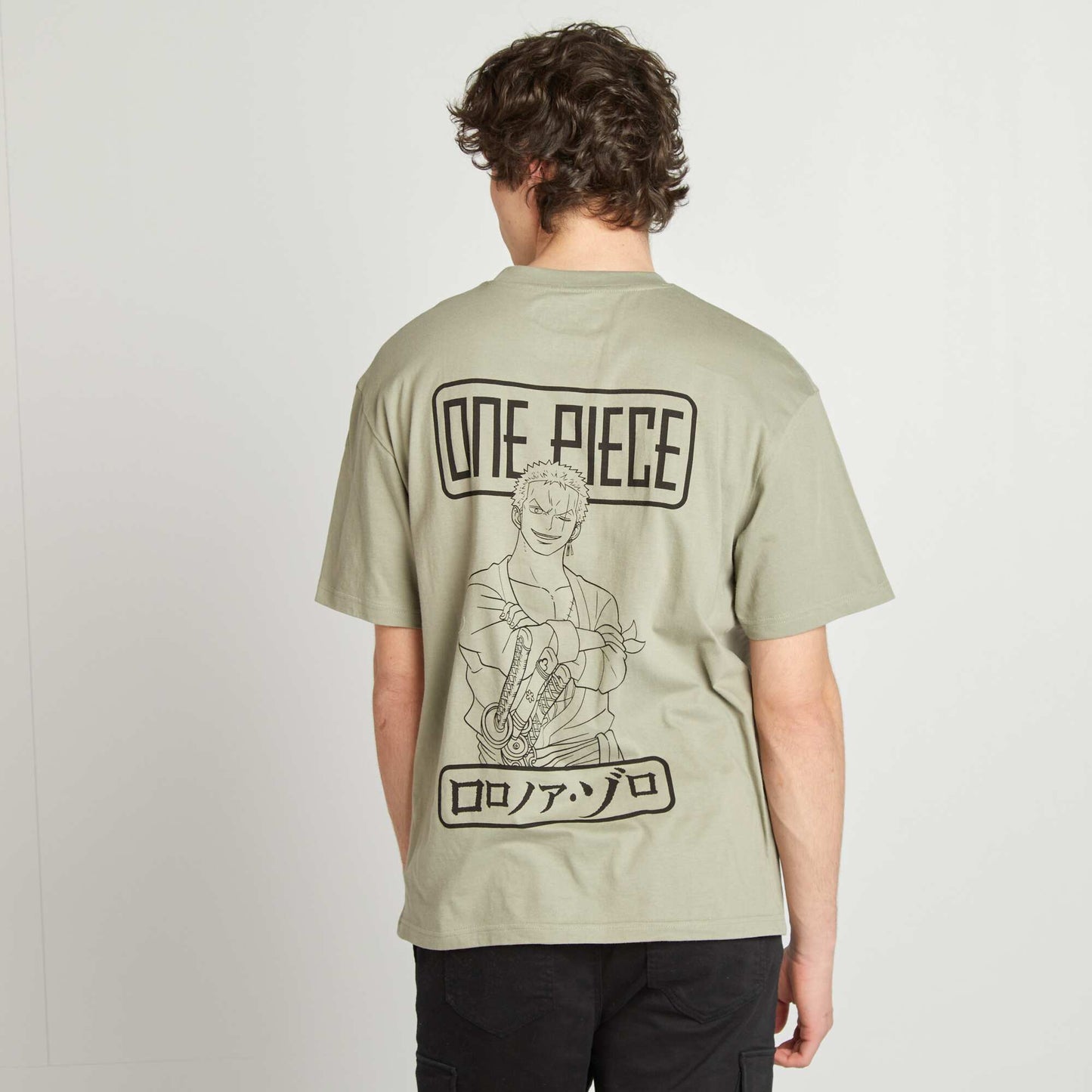 T-shirt 'One Piece' manches courtes GRIS