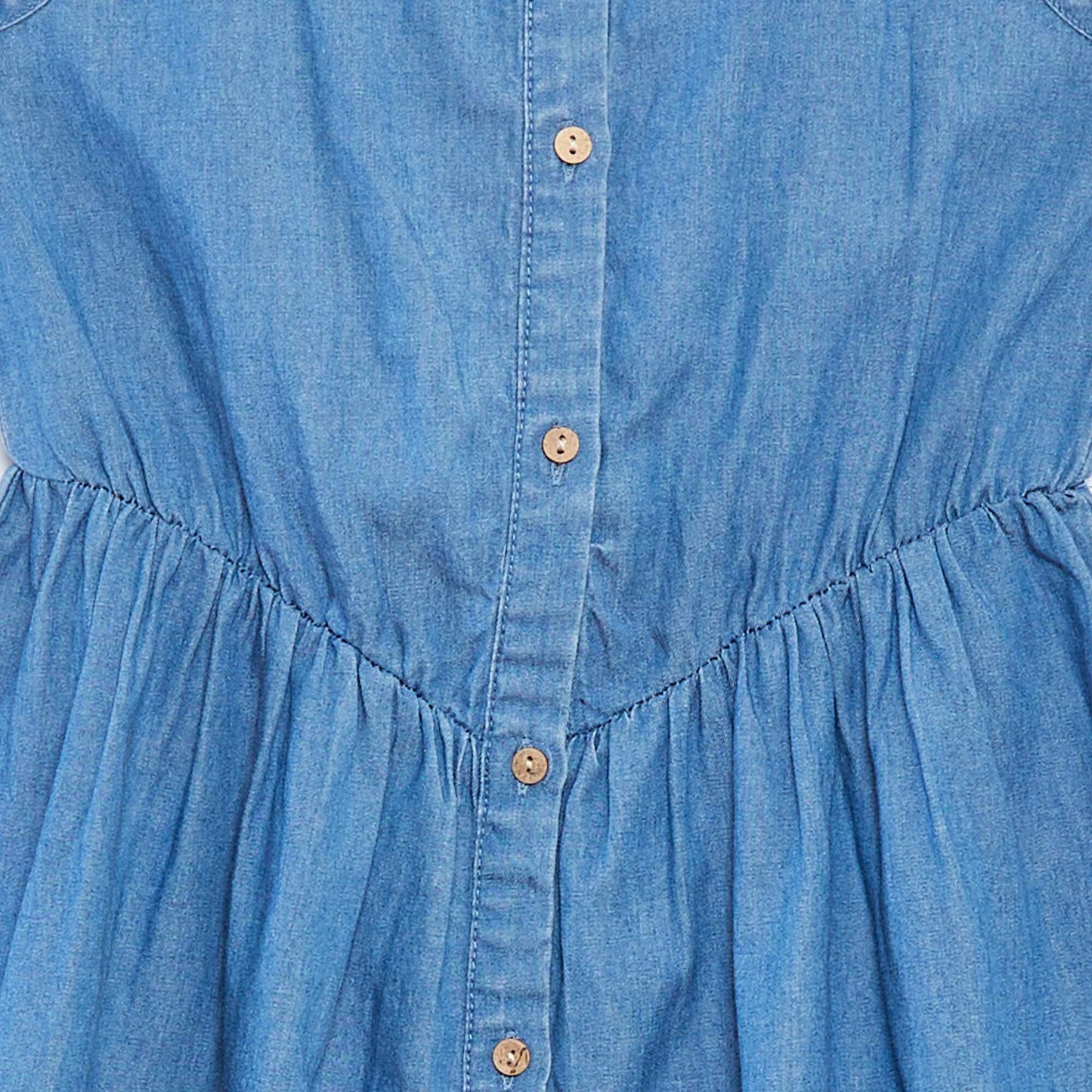 Robe à bretelles en tencel BLEU