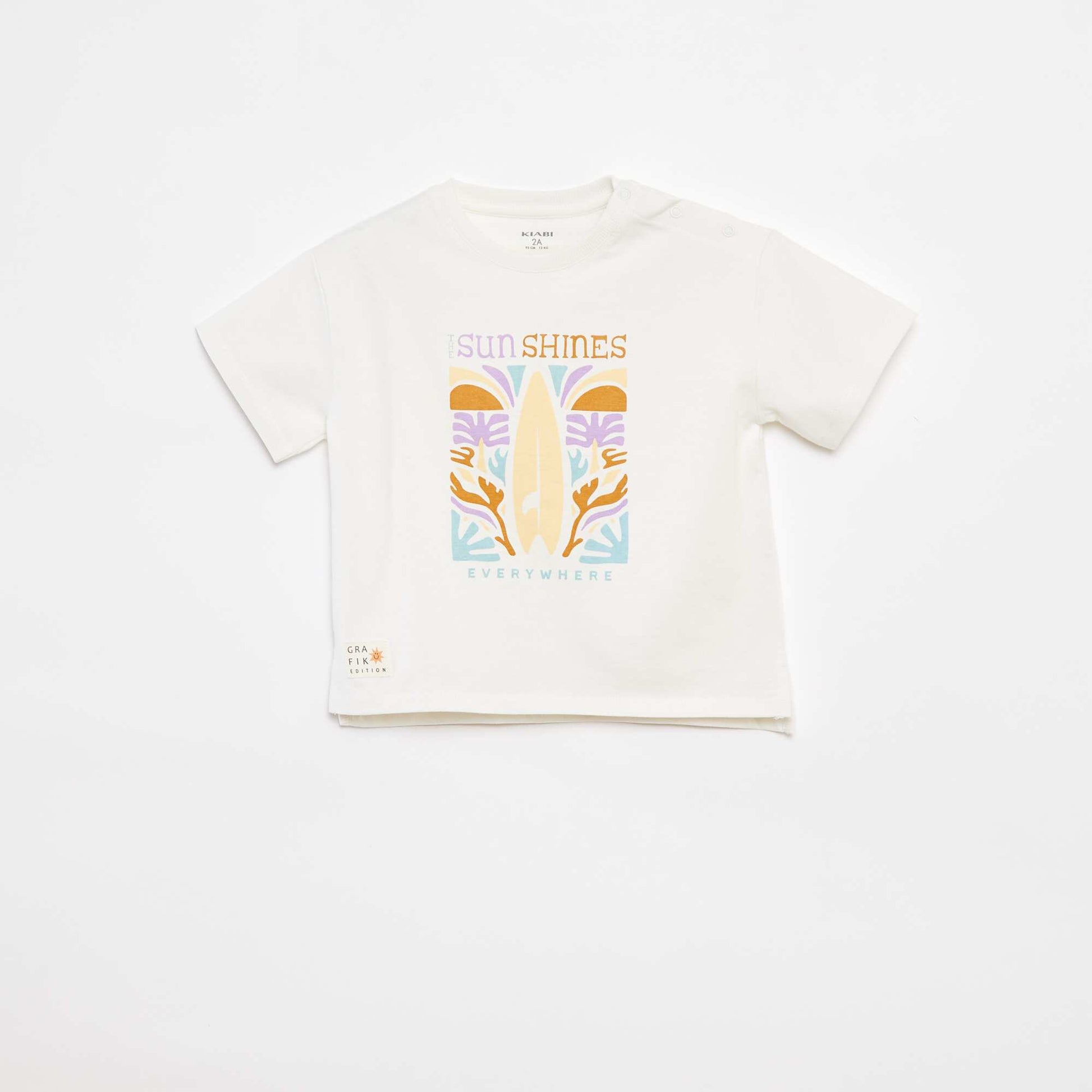 T-shirt à manches courtes - Grafik Edition BLANC