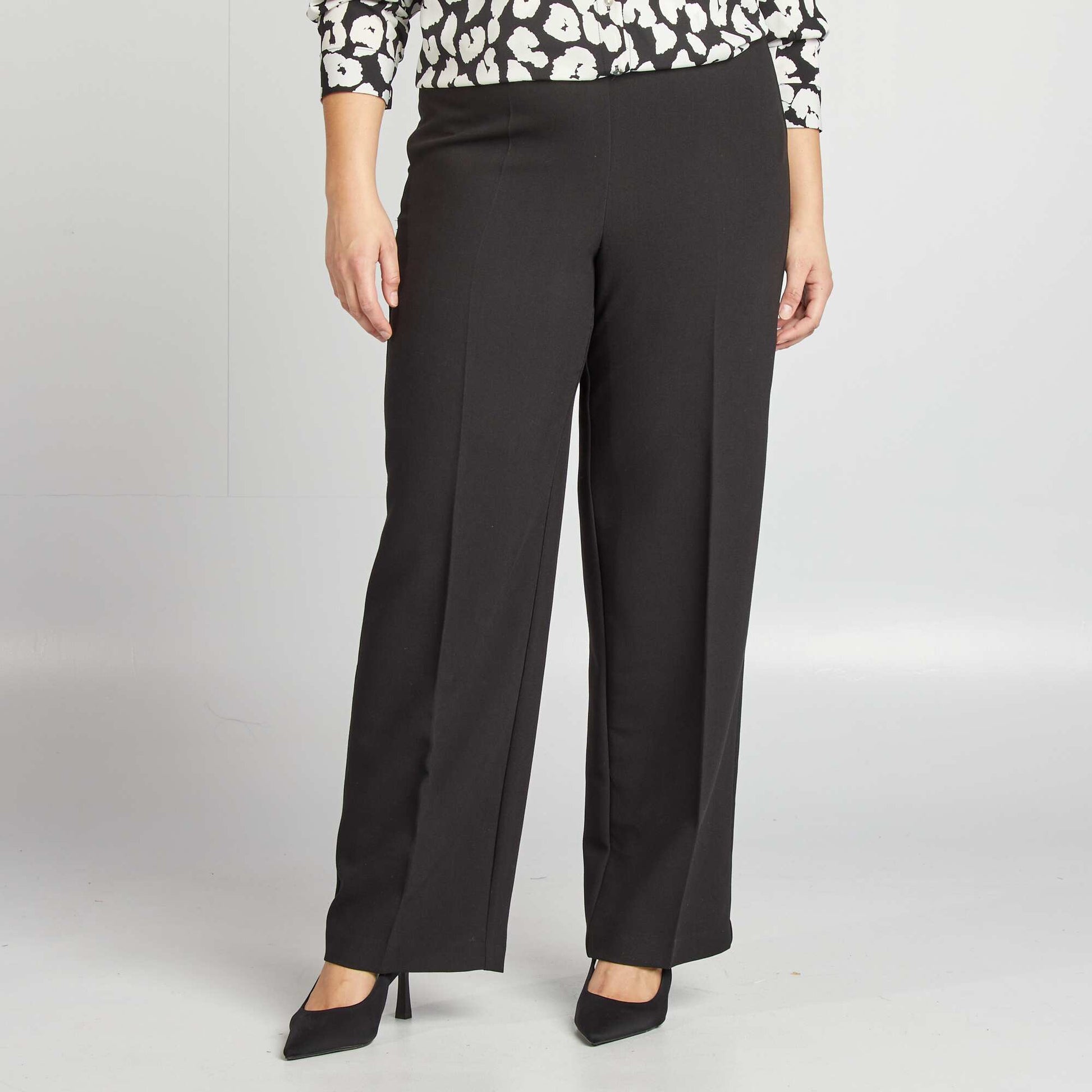 Pantalon à pinces NOIR