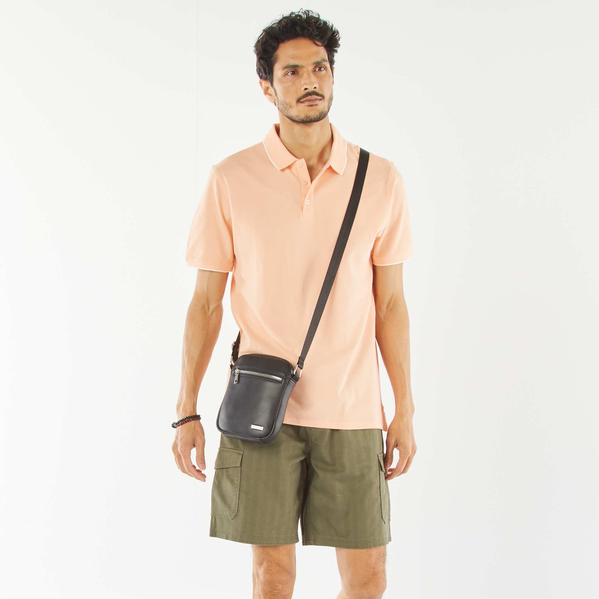 Bermuda en twill multipoches VERT