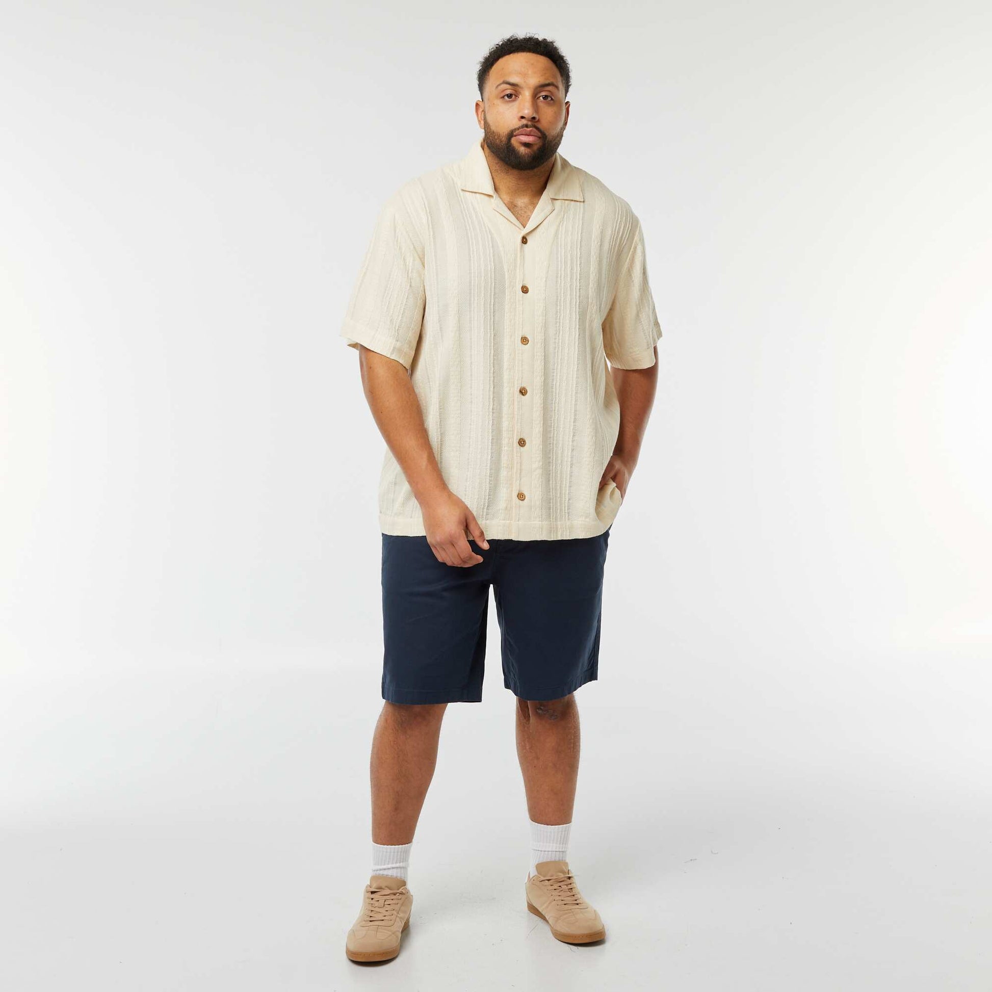 Bermuda chino uni BLEU
