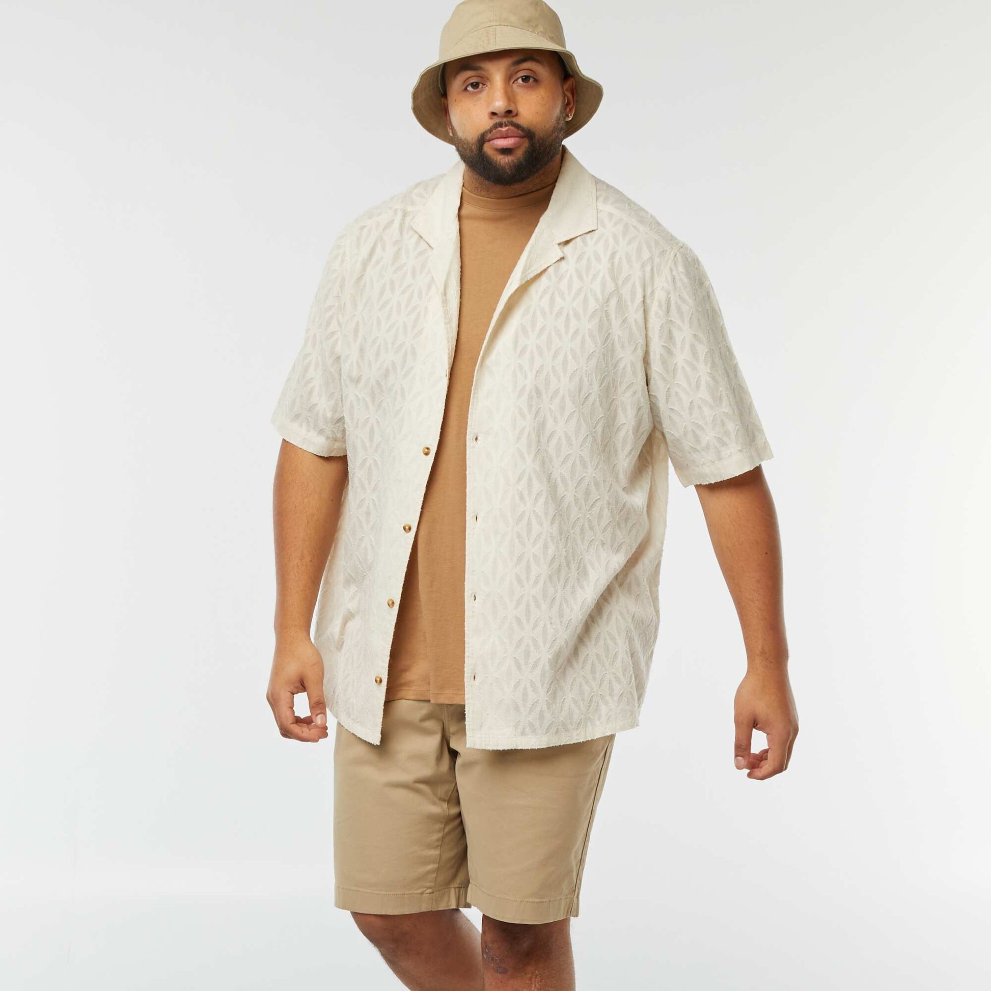 Bermuda chino uni BEIGE