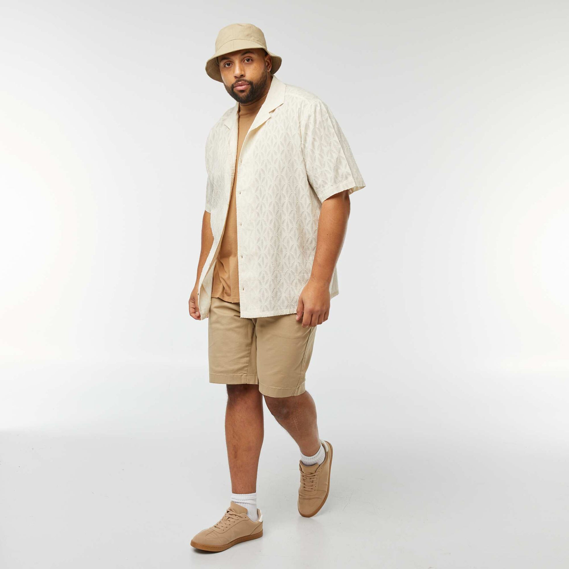 Bermuda chino uni BEIGE